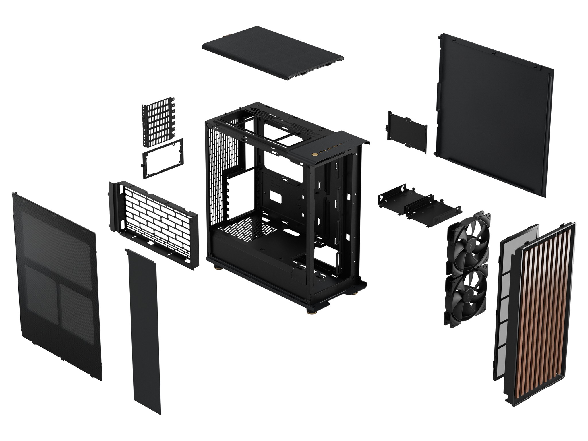 Fractal Design North Black Glass | ATX, Micro ATX, ITX | Mid Tower Tempered Glass