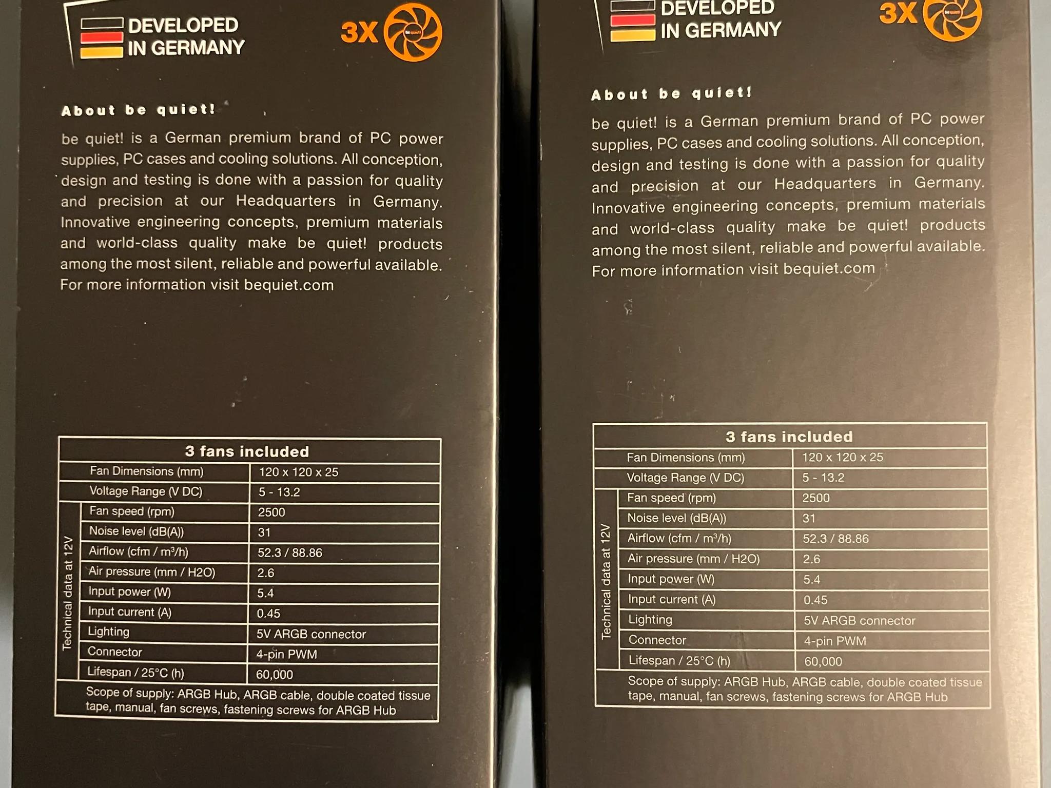 BE QUIET! Light Wings PWM High Speed 120mm ARGB Fans (set of 6)