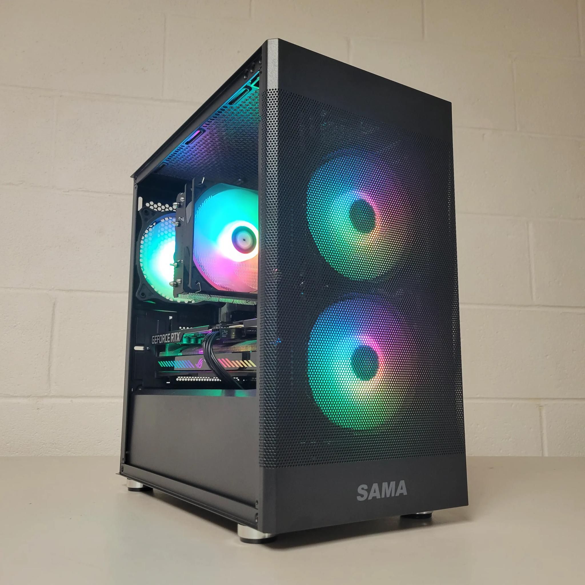 🌈☔RTX 3060 12gb Black Gaming PC🌈☔(Ryzen 5 5600//RTX 3060 12gb)