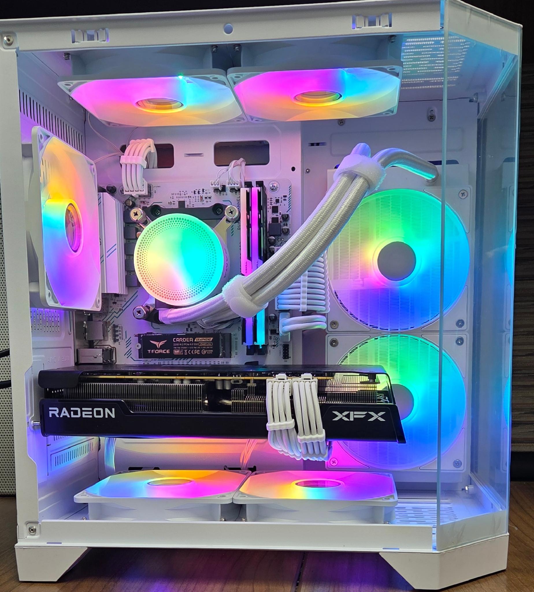 UDGX WhiteForge — Ryzen 5 • RX 7600 XT 16GB — 1080p/1440p Gaming PC