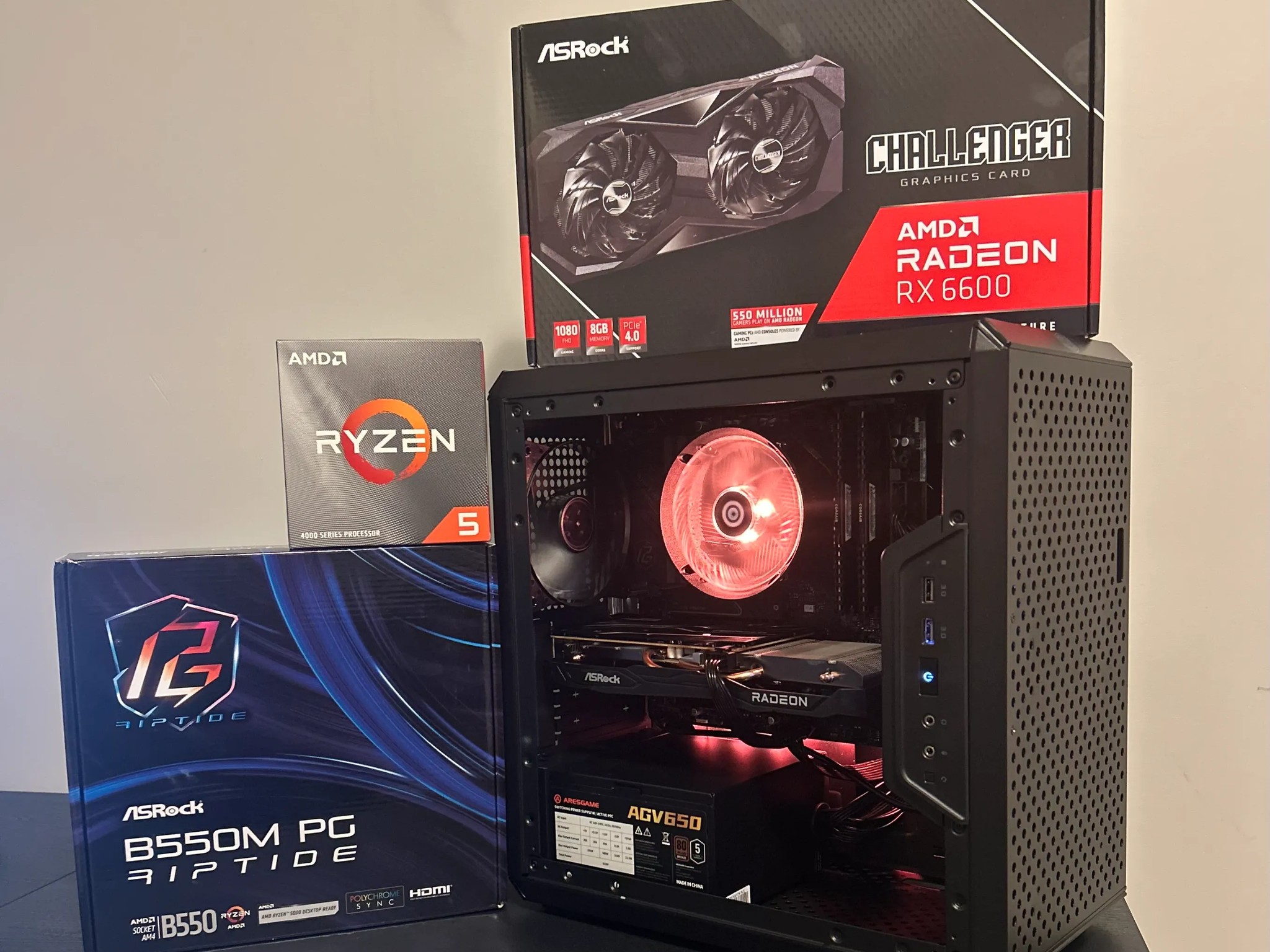 Budget Gaming Pc⚡RX 6600⚡Ryzen 5 4500