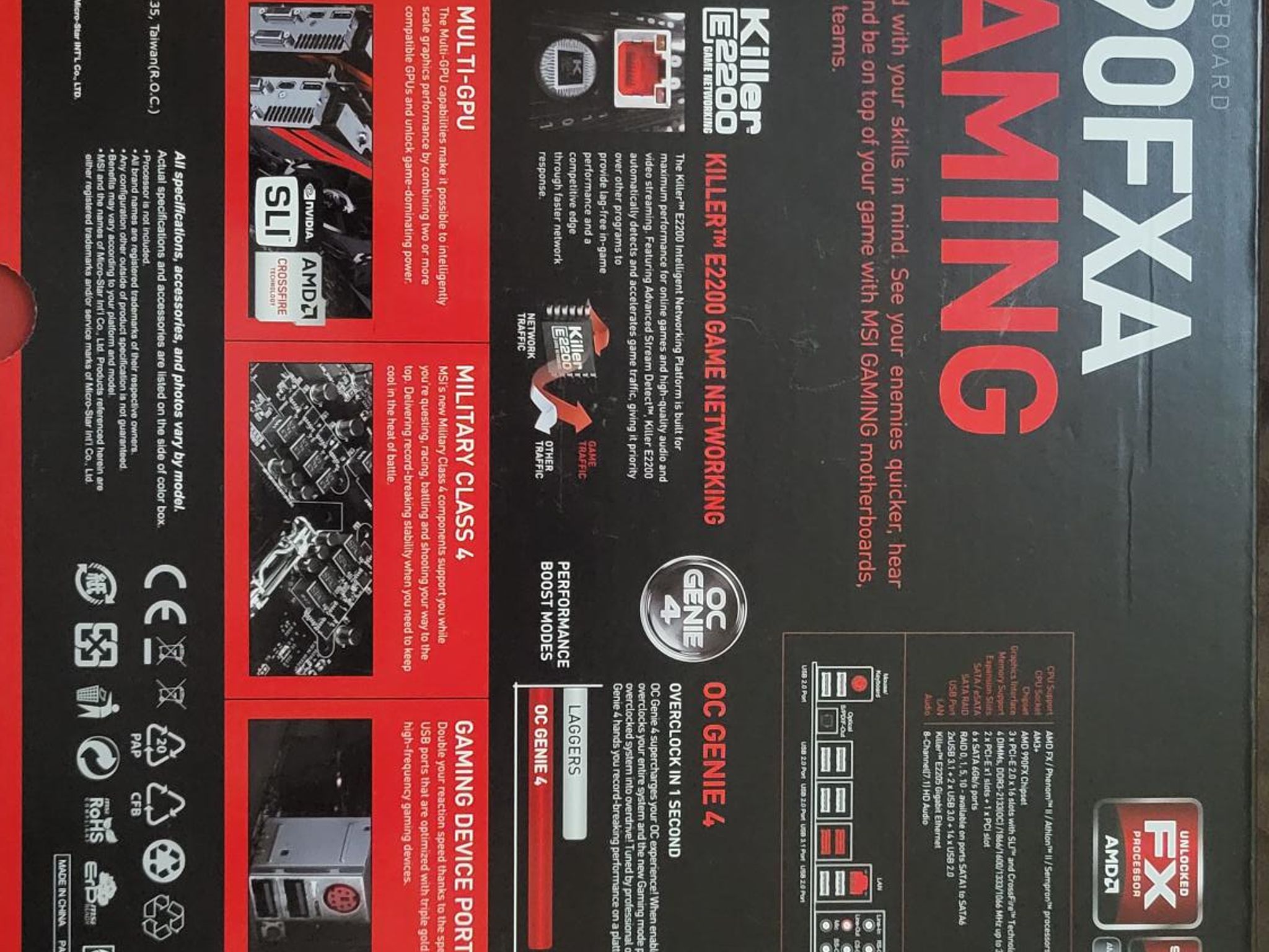 MSI 990FXA-GAMING AMD Motherboard + AMD Phenom II 6 Core + 32GB DDR3-1600 Mhz