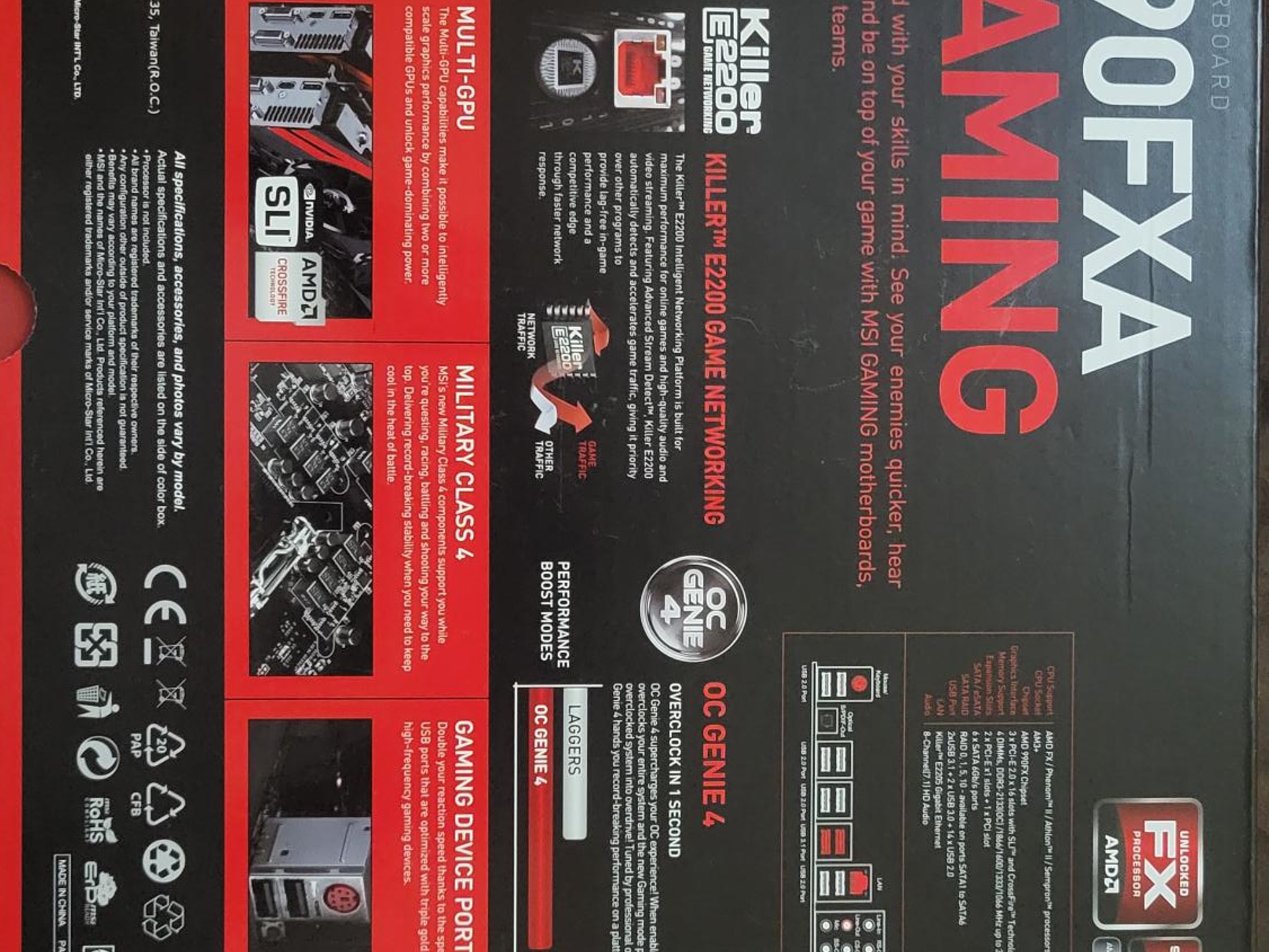 MSI 990FXA-GAMING AMD Motherboard + AMD Phenom II 6 Core + 32GB DDR3-1600 Mhz