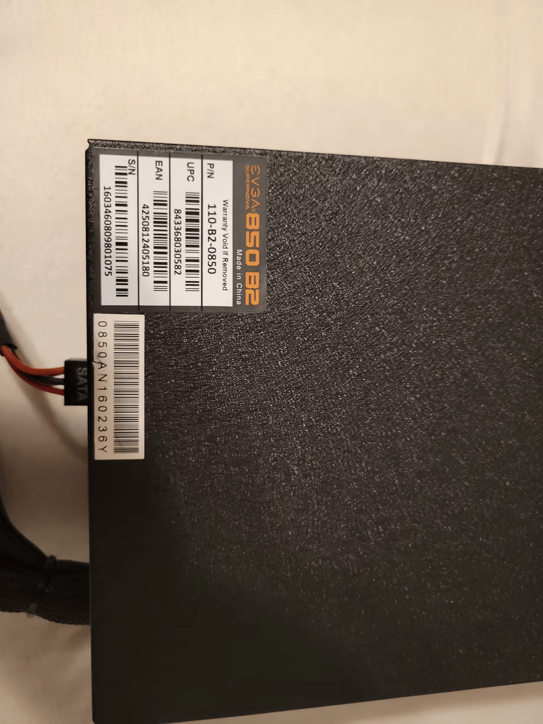 EVGA Supernova 850 B2 Power Supply- USED