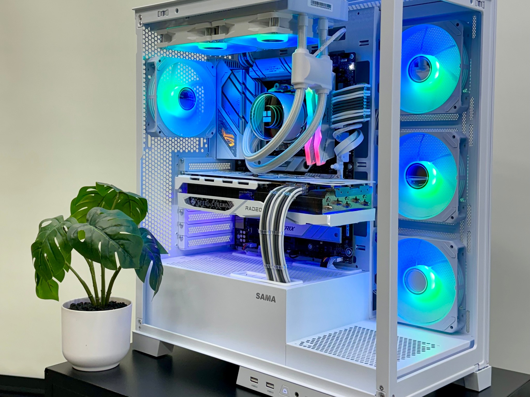 Almost Heaven 🪽 Radeon RX 7900 GRE ☀️ AMD Ryzen 7600X 🌙32GB RAM DDR5 ✨1TB m.2 📖 White Build