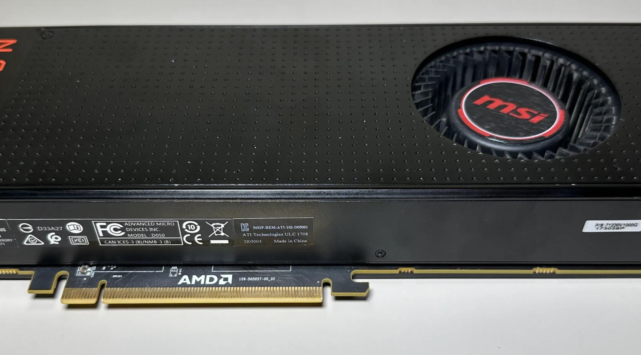 AMD MSI RX Vega 56 8GB - Has Vega 64 Bios