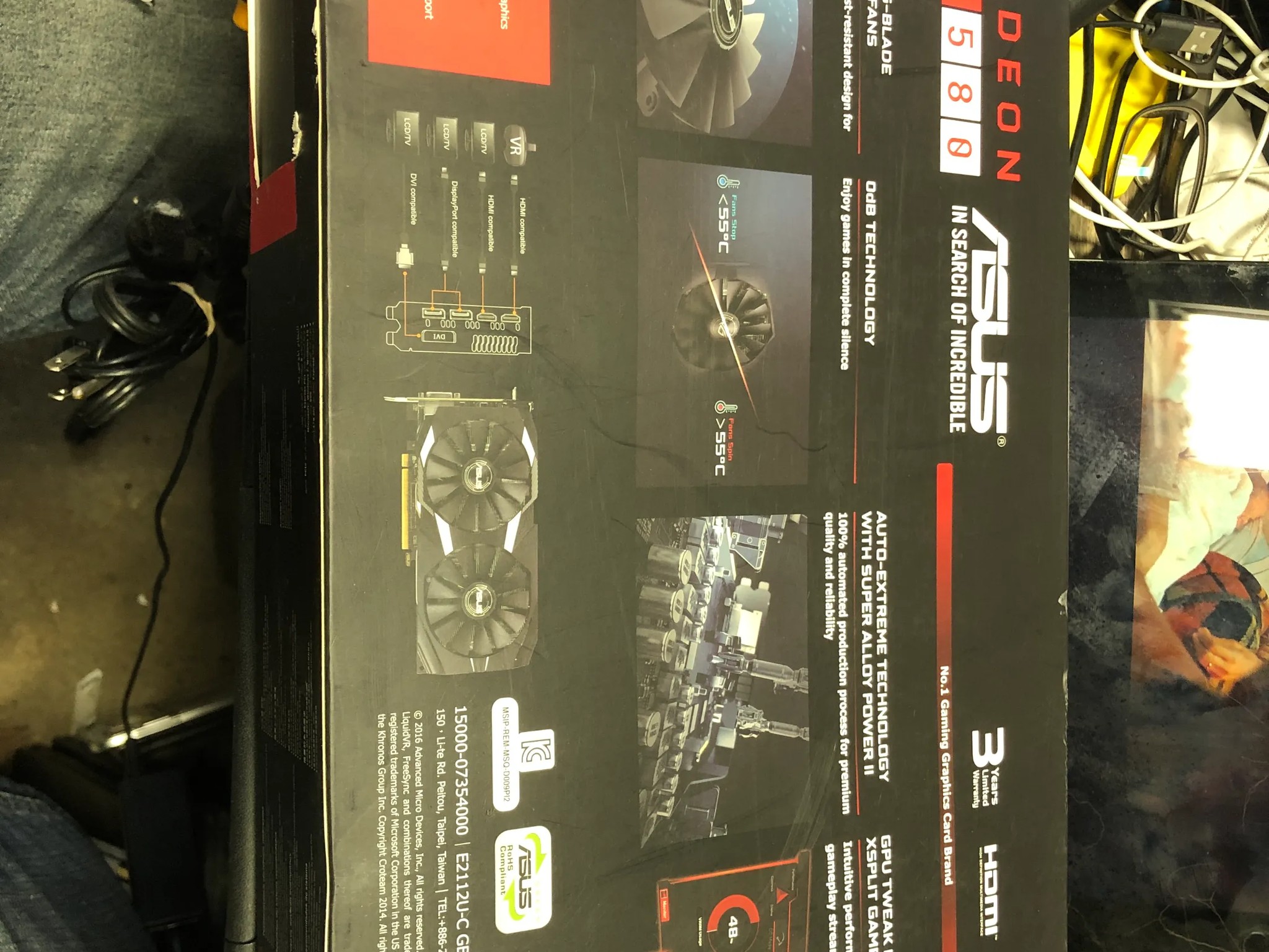 ASUS Radeon RX580 DUAL Series OC edition 4GB