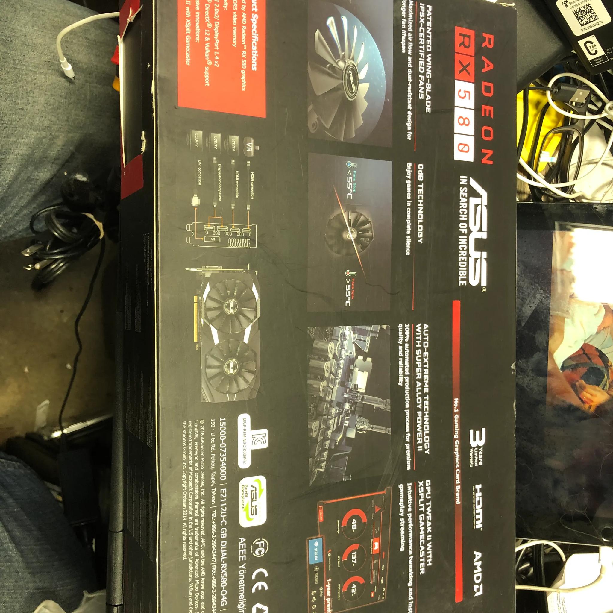 ASUS Radeon RX580 DUAL Series OC edition 4GB