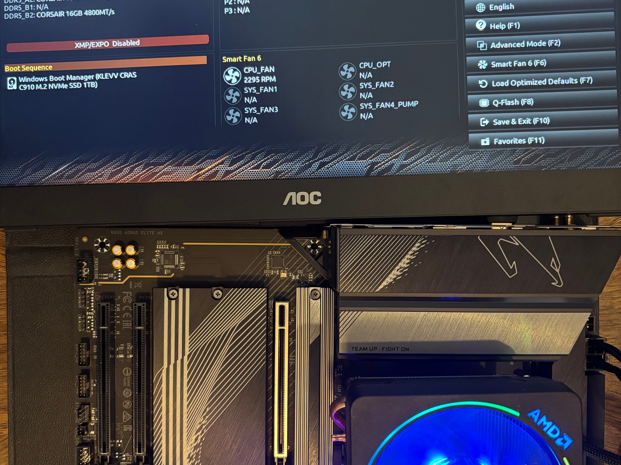 GIGABYTE B650 AORUS ELITE AX AM5 DDR5 ATX Gaming Motherboard Wi-Fi 6E HDMI