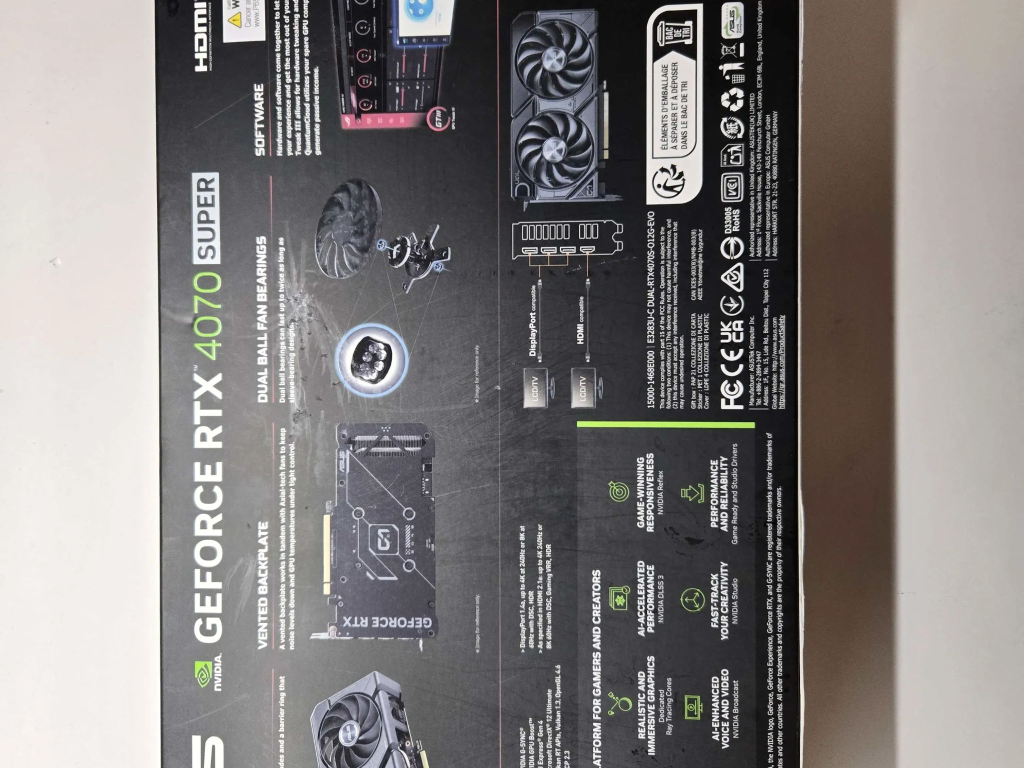 ASUS Dual GeForce RTX™ 4070 SUPER OC Edition 12GB GDDR6X