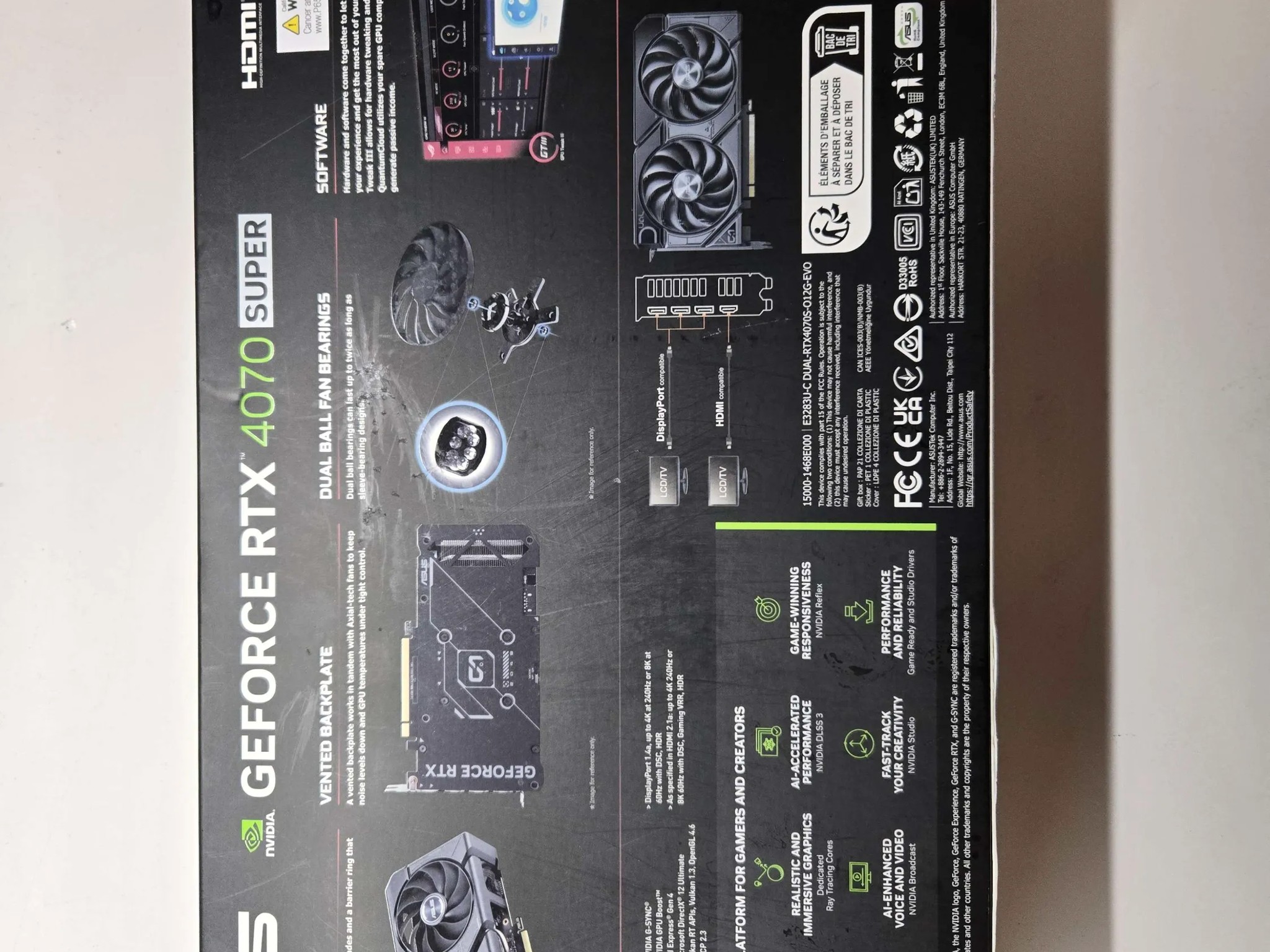 ASUS Dual GeForce RTX™ 4070 SUPER OC Edition 12GB GDDR6X