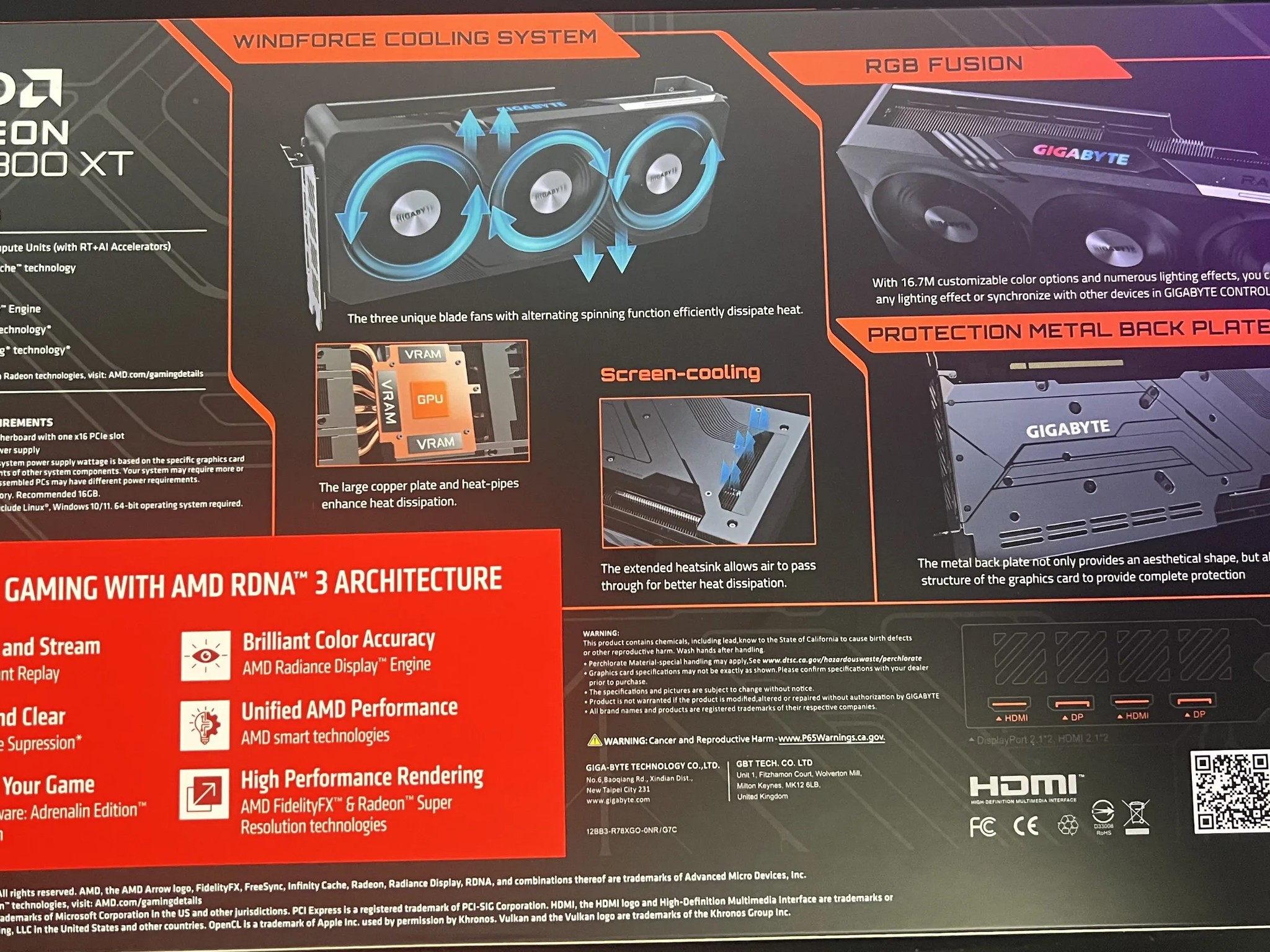 RX 7800XT GIGABYTE GAMING OC