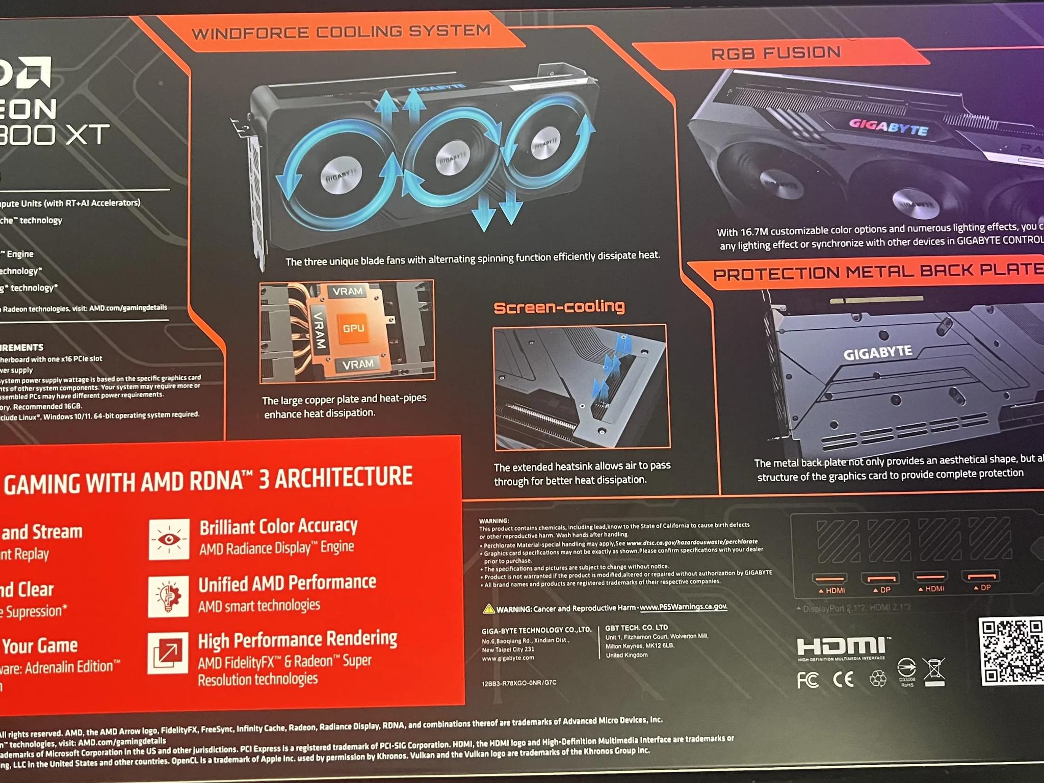 RX 7800XT GIGABYTE GAMING OC