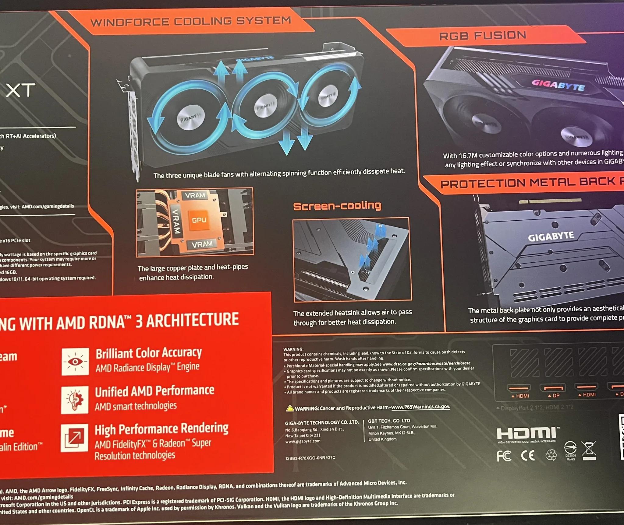 RX 7800XT GIGABYTE GAMING OC