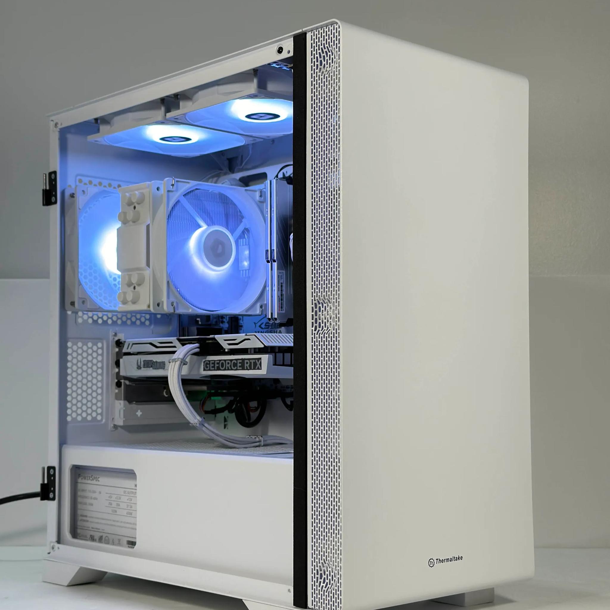 Intel i5-11500 | RTX 4060 | 16GB RAM | 1TB SSD | WIFI | Clean White Gaming PC