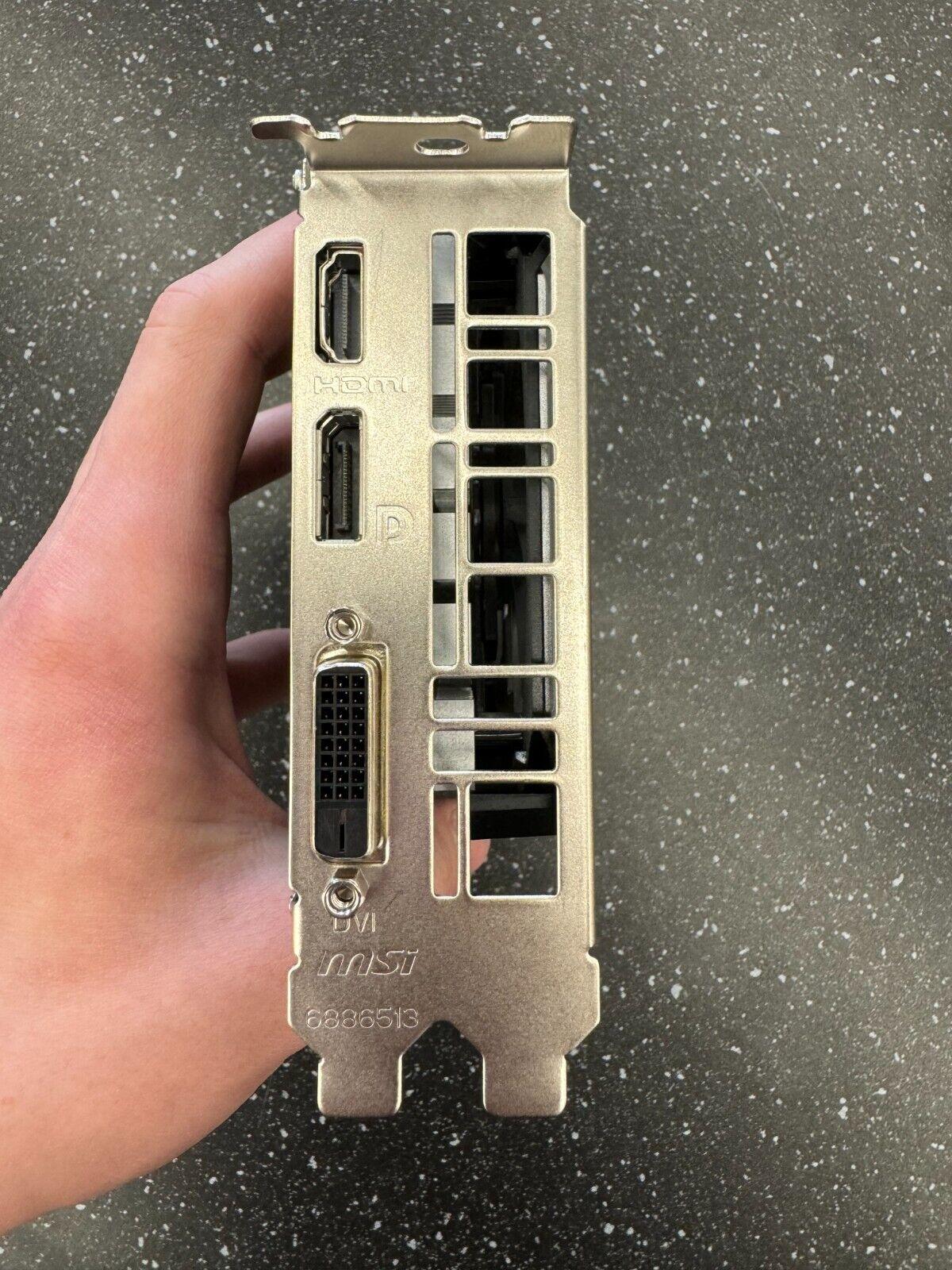 MSI GeForce GTX 1650 Ventus XS OC 4GB GDDR6 Graphics Card - HDMI DisplayPort DVI