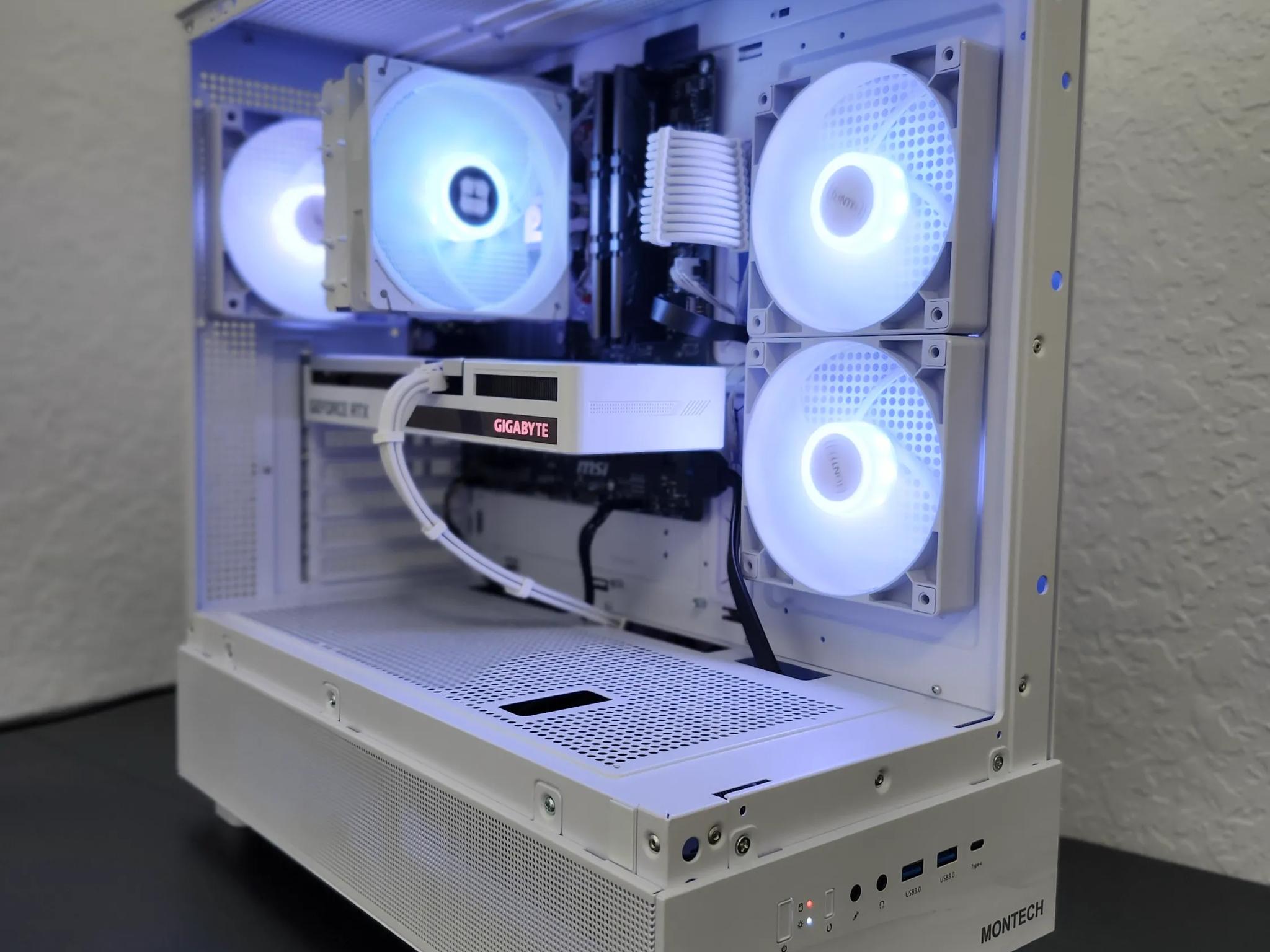 ❄️ Arctic White Gaming PC ❄️ Ryzen 5 5600G + RTX 3060 Vision 12GB | 16GB DDR4 | 1TB NVMe