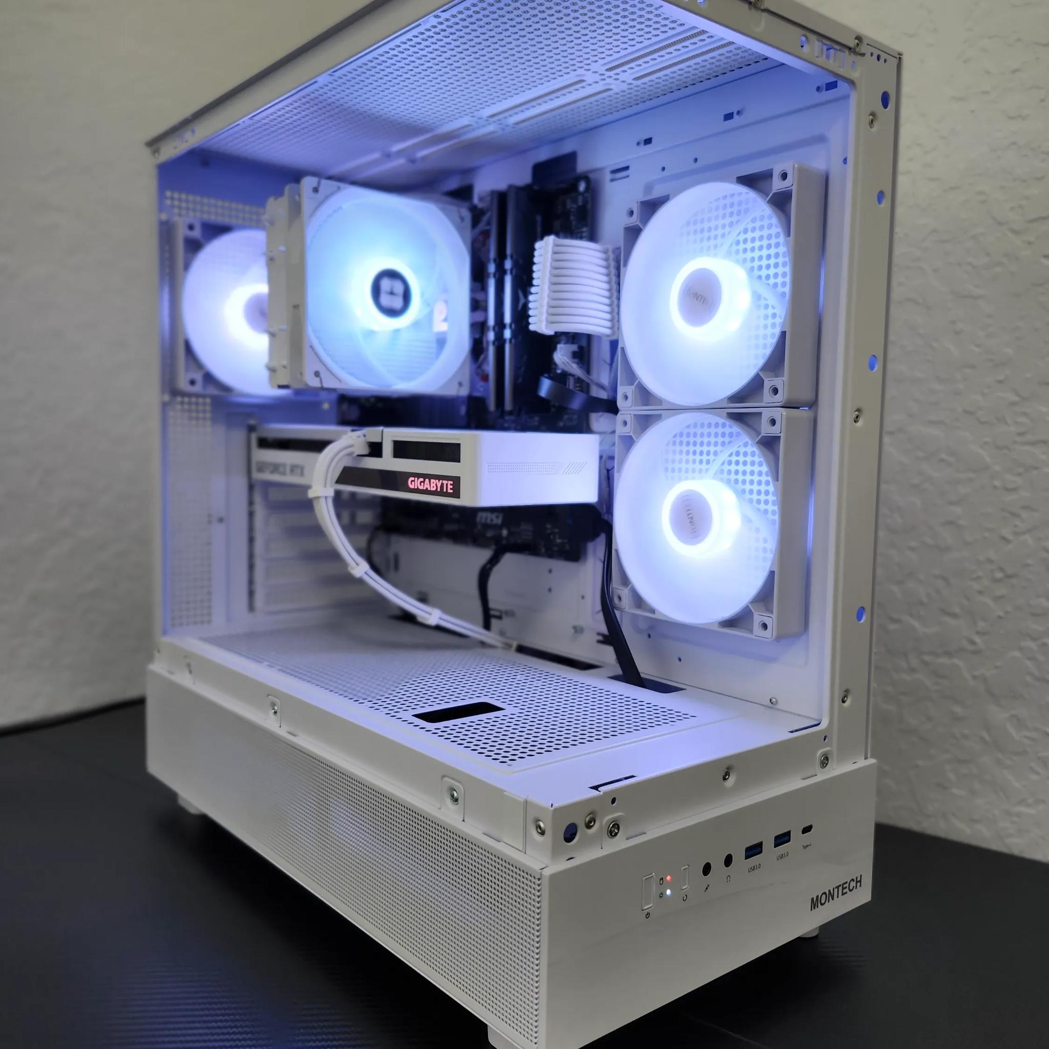 ❄️ Arctic White Gaming PC ❄️ Ryzen 5 5600G + RTX 3060 Vision 12GB | 16GB DDR4 | 1TB NVMe