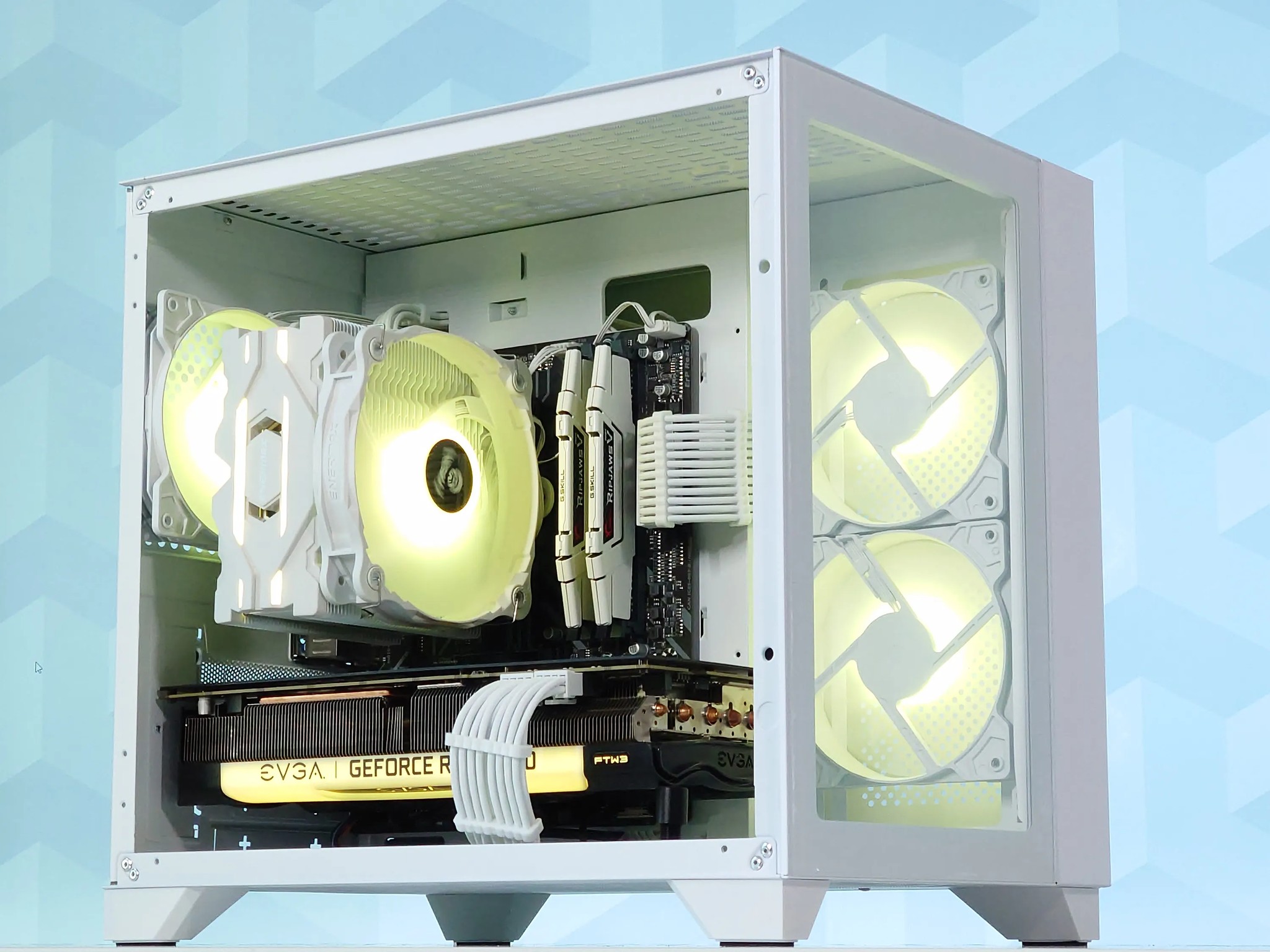 💚🤍Gaming PC❇️Nvidia RTX 3070 8GB❇️AMD Ryzen 5 5600 6-Core❇️32GB DDR4❇️1TB SSD