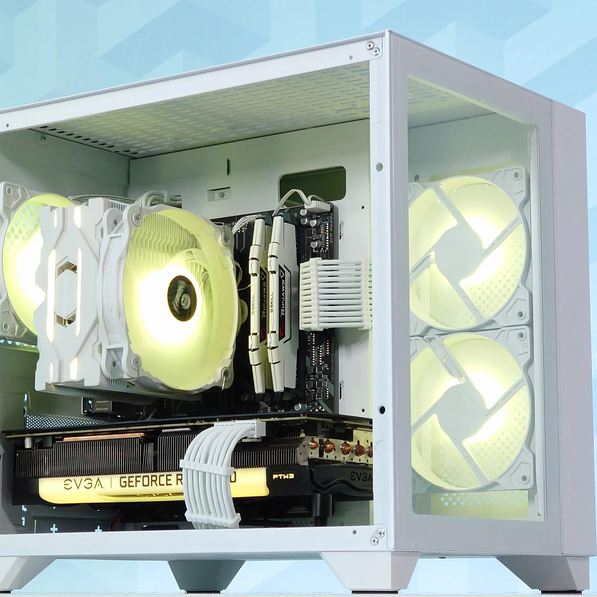 💚🤍Gaming PC❇️Nvidia RTX 3070 8GB❇️AMD Ryzen 5 5600 6-Core❇️32GB DDR4❇️1TB SSD