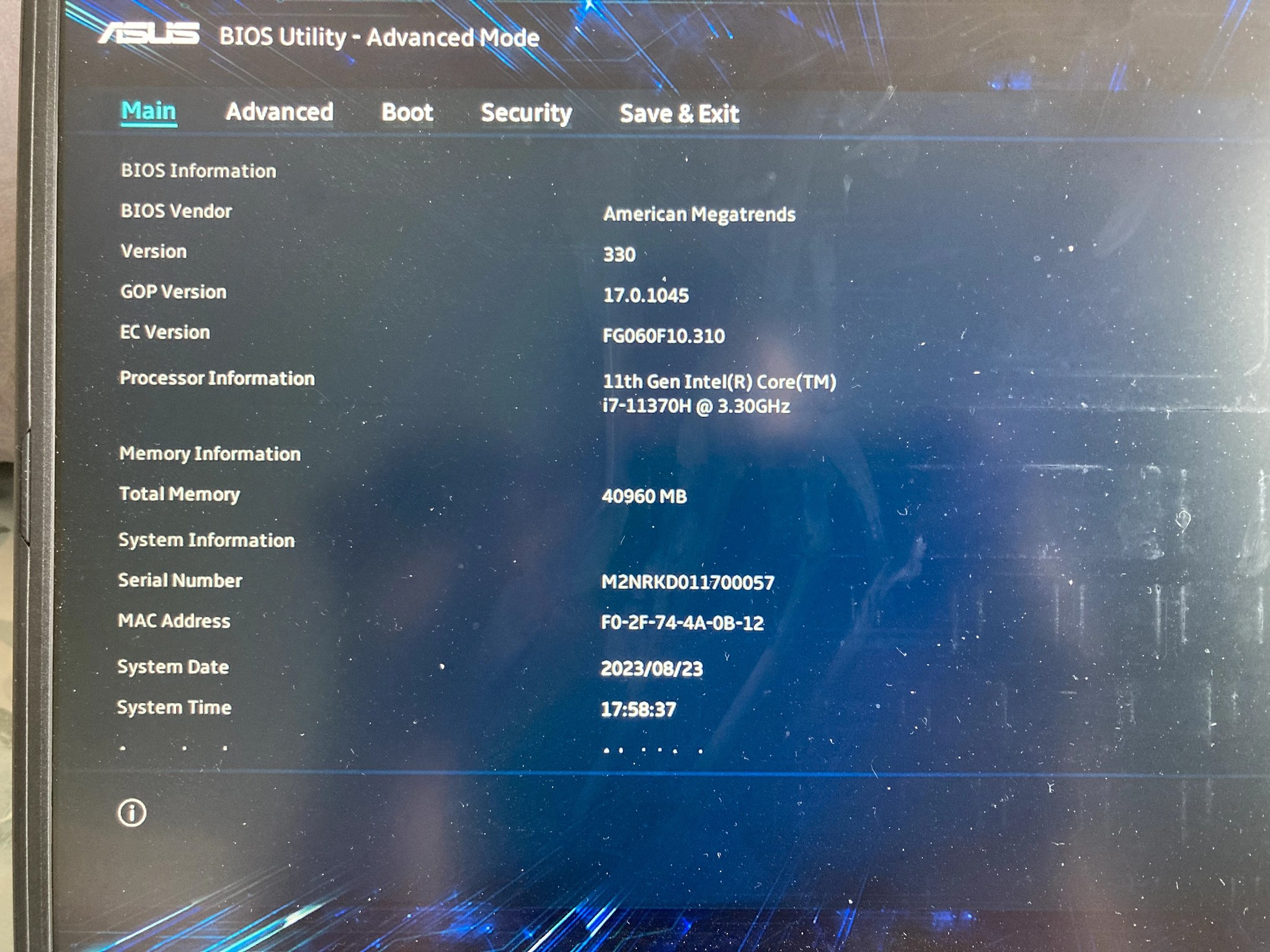 Asus TUF Dash F15. Intel Core i7-11370H, RTX 3070 Laptop GPU