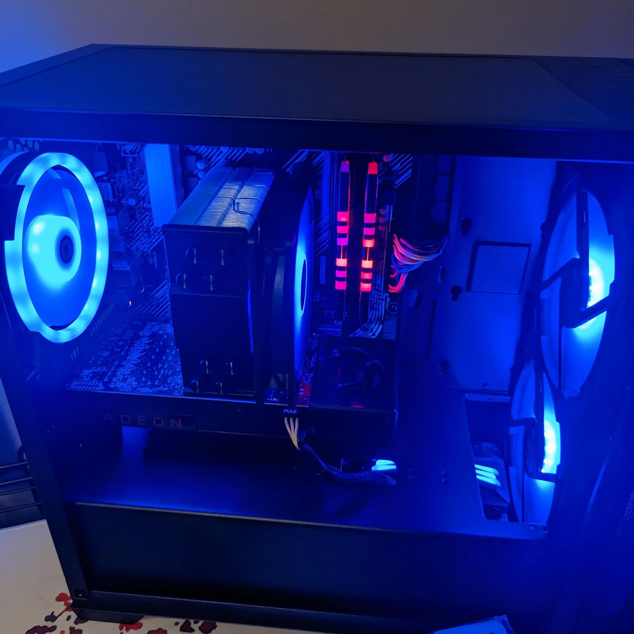 Gaming PC Ryzen 5 5500, 16GB DDR4, 512GB SSD, RX 570X 8GB