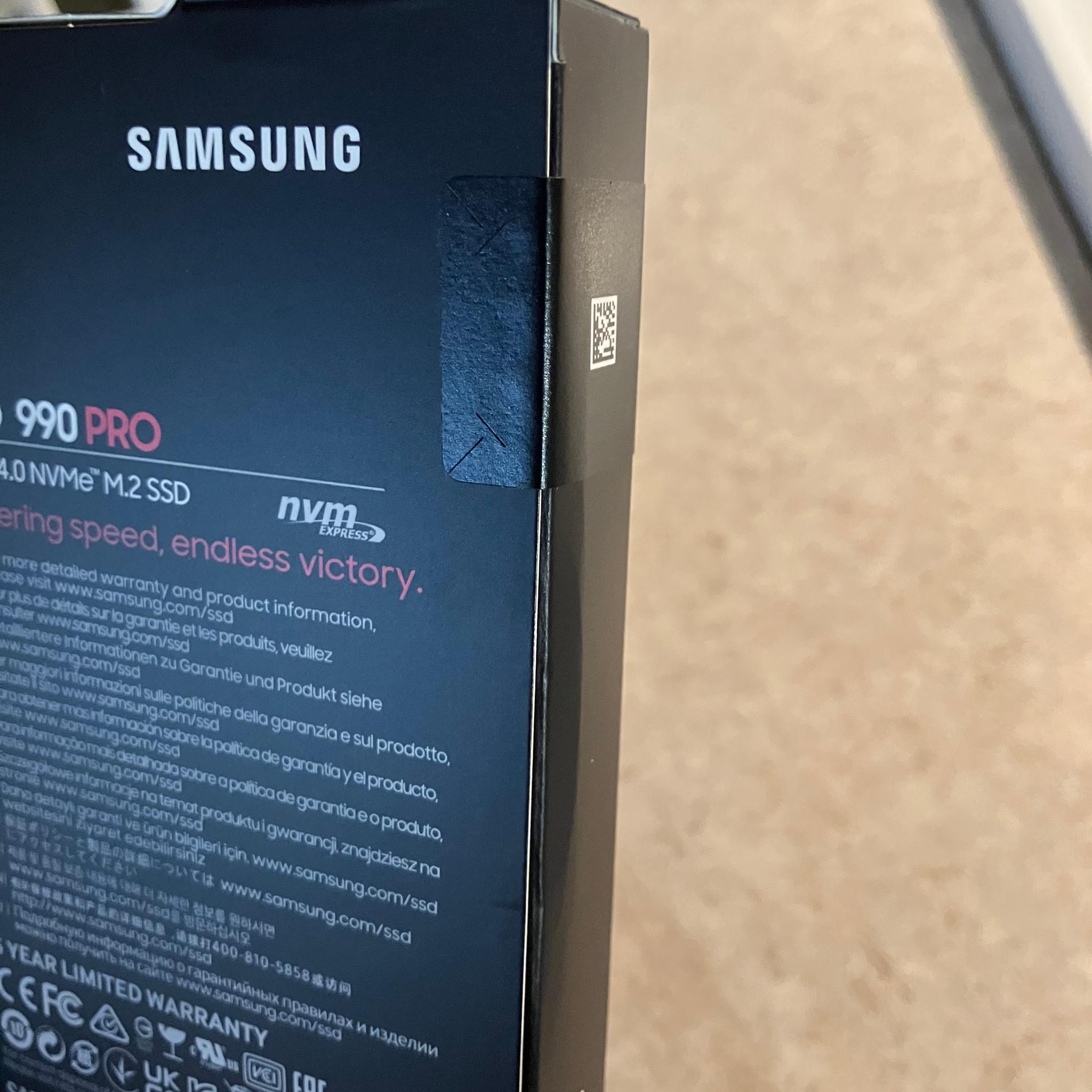 Samsung 990 PRO 2TB NVME SSD