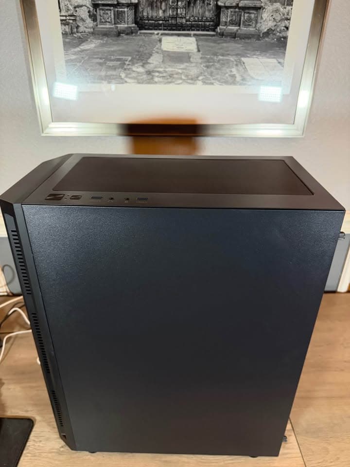 Awesome Black Custom 1080p Ultra Gaming PC: RTX 5060, 1Tb NVMe, 16GB DDR4, AIO, 8 Case Fans