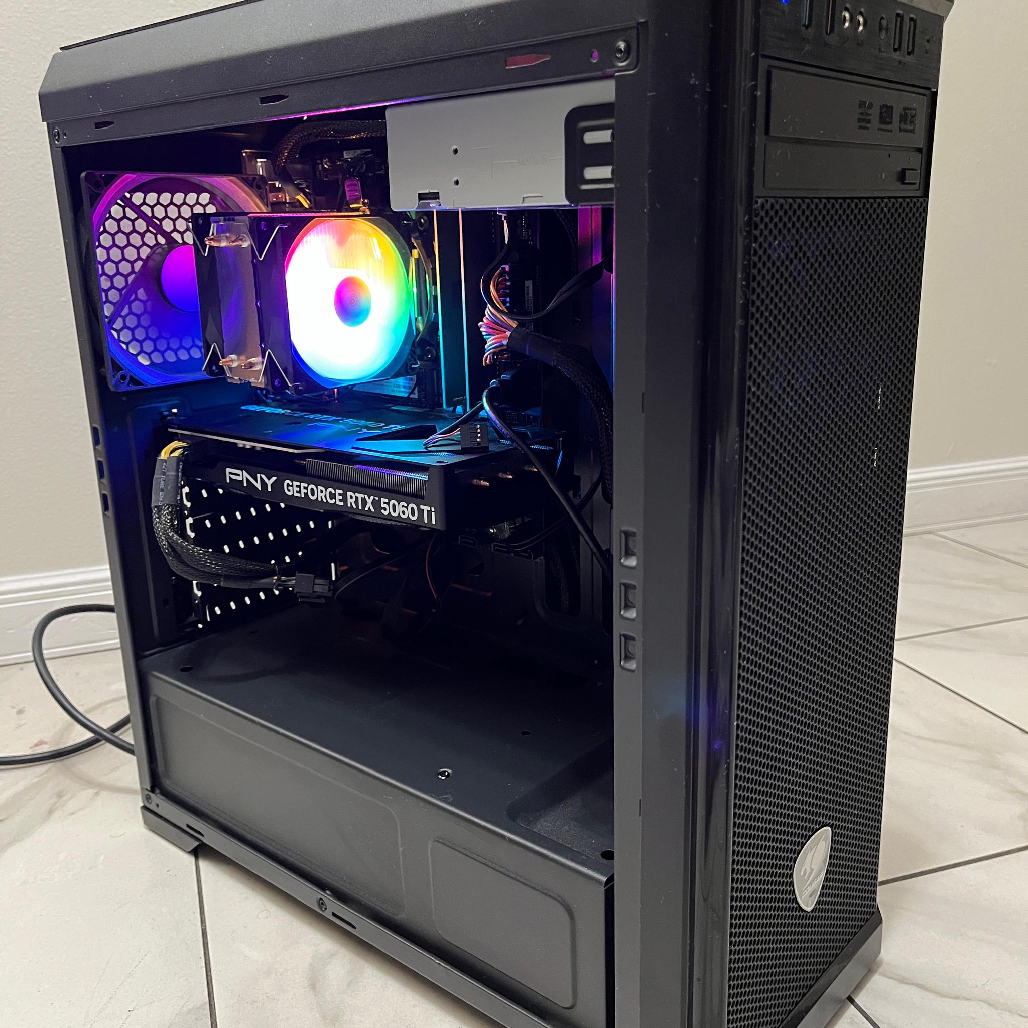 NVIDIA RTX 5060 Ti, Intel Core i9-9900k, 16GB RAM, 1TB SSD - High FPS Gaming PC w/ Wi-Fi & BT