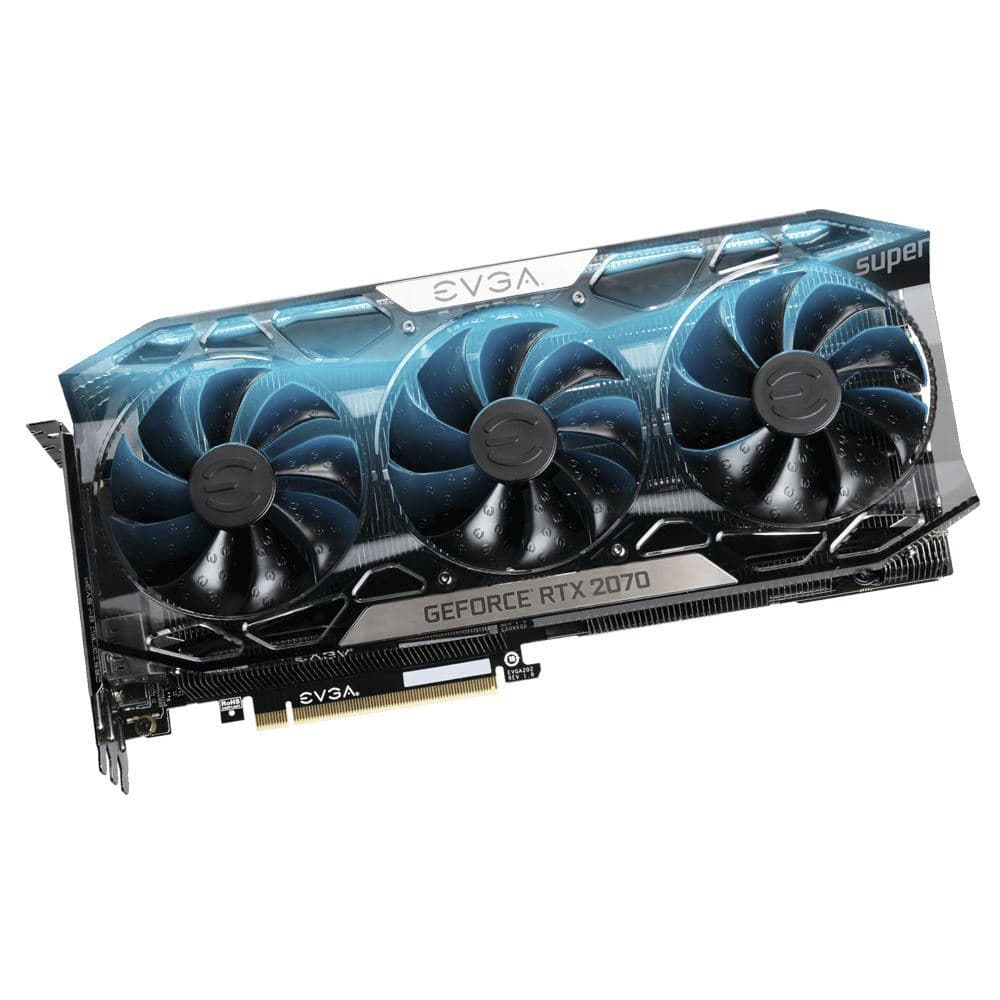 EVGA GeForce RTX 2070 Super FTW3 Ultra Overclocked Triple-Fan 8GB GDDR6 PCIe 3.0 Graphics Card
