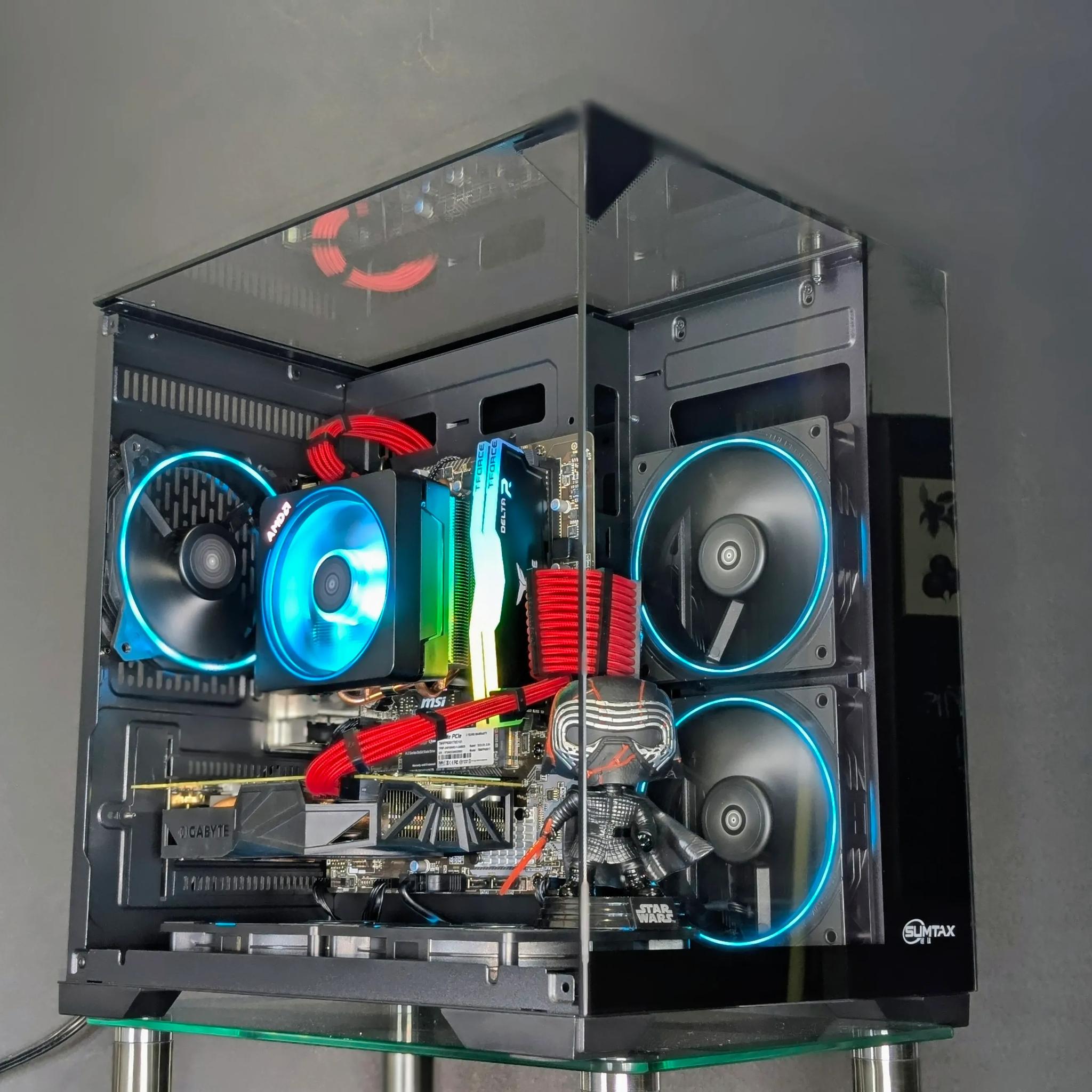 🔴The Supreme Leader⚫️GTX 1080 8GB⚫️Ryzen 5⚫️16GB TFORCE RAM⚫️1TB NVMe⚫️Windows 11(Fully Activated)