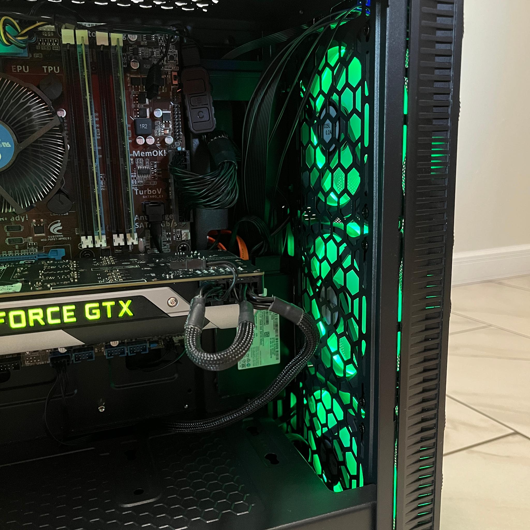 Super Budget Gaming PC - Intel i7-2600, NVDIA GTX 670 2GB, 16GB RAM, 1TB Storage, w/ Wi-Fi & BT