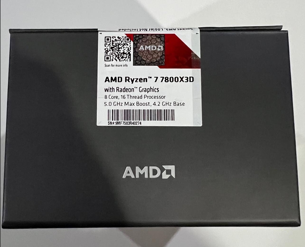 AMD Ryzen 7 7800X3D CPU
