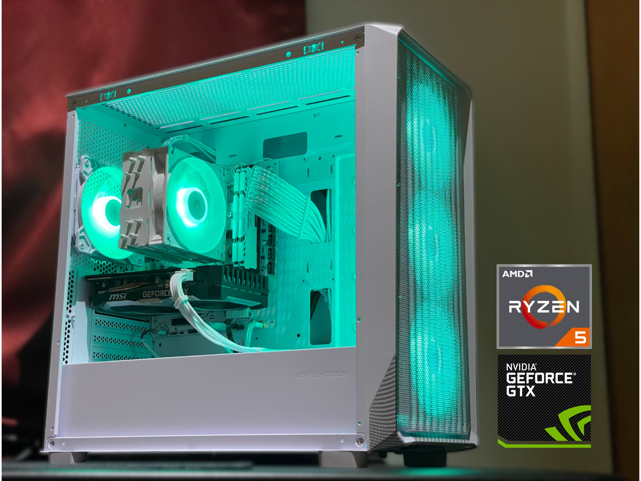🔥White Value Gaming PC - GTX 1660 SUPER | Ryzen 5 | 16GB RAM | 1TB SSD | RGB 🔥