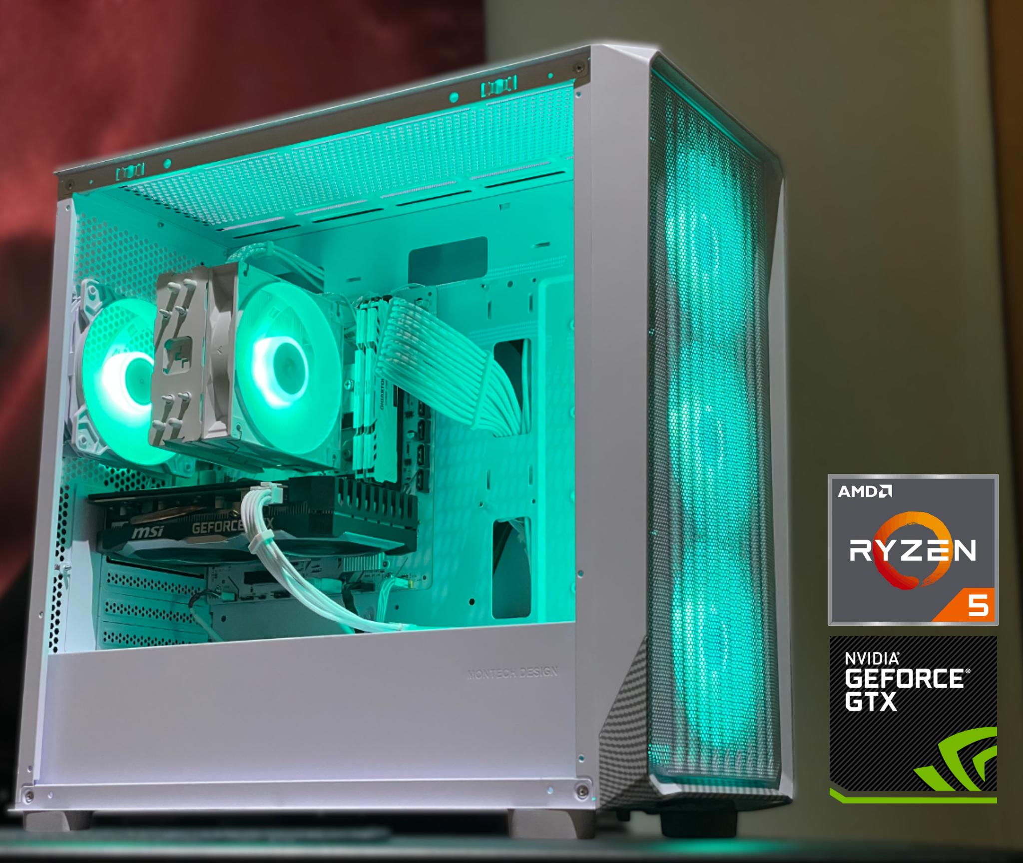 🔥White Value Gaming PC - GTX 1660 SUPER | Ryzen 5 | 16GB RAM | 1TB SSD | RGB 🔥