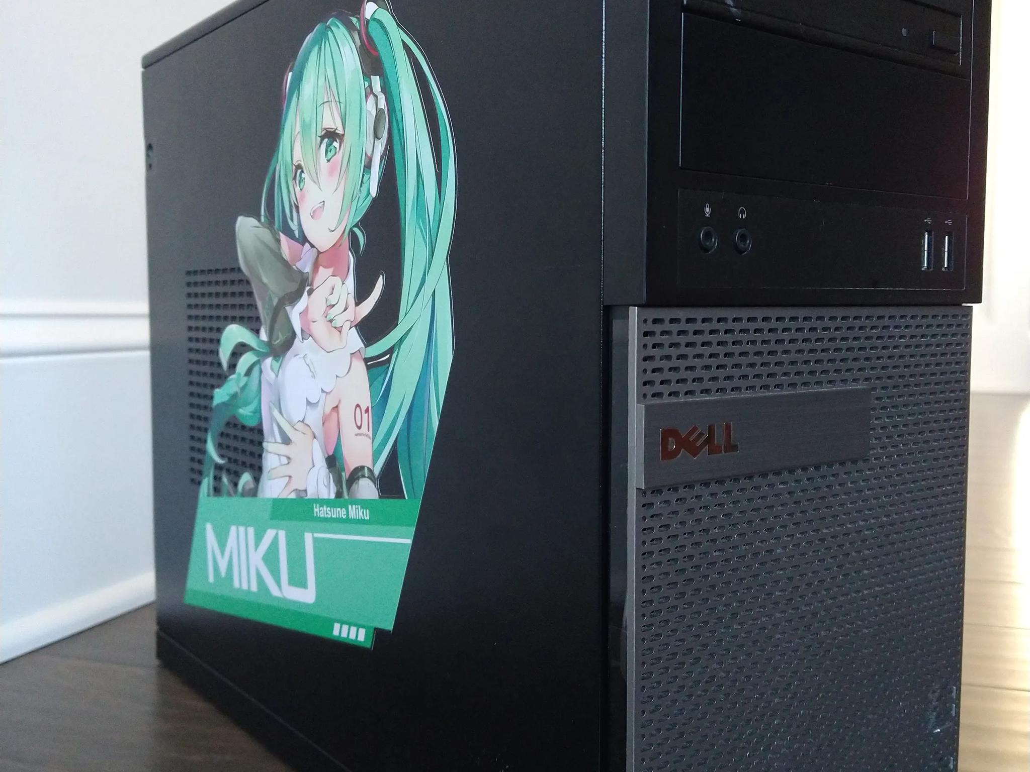 Hatsune Miku Budget Gaming PC (i3-4160 + GTX 1060) - 8GB Ram - 496 GB SSD - Windows 10