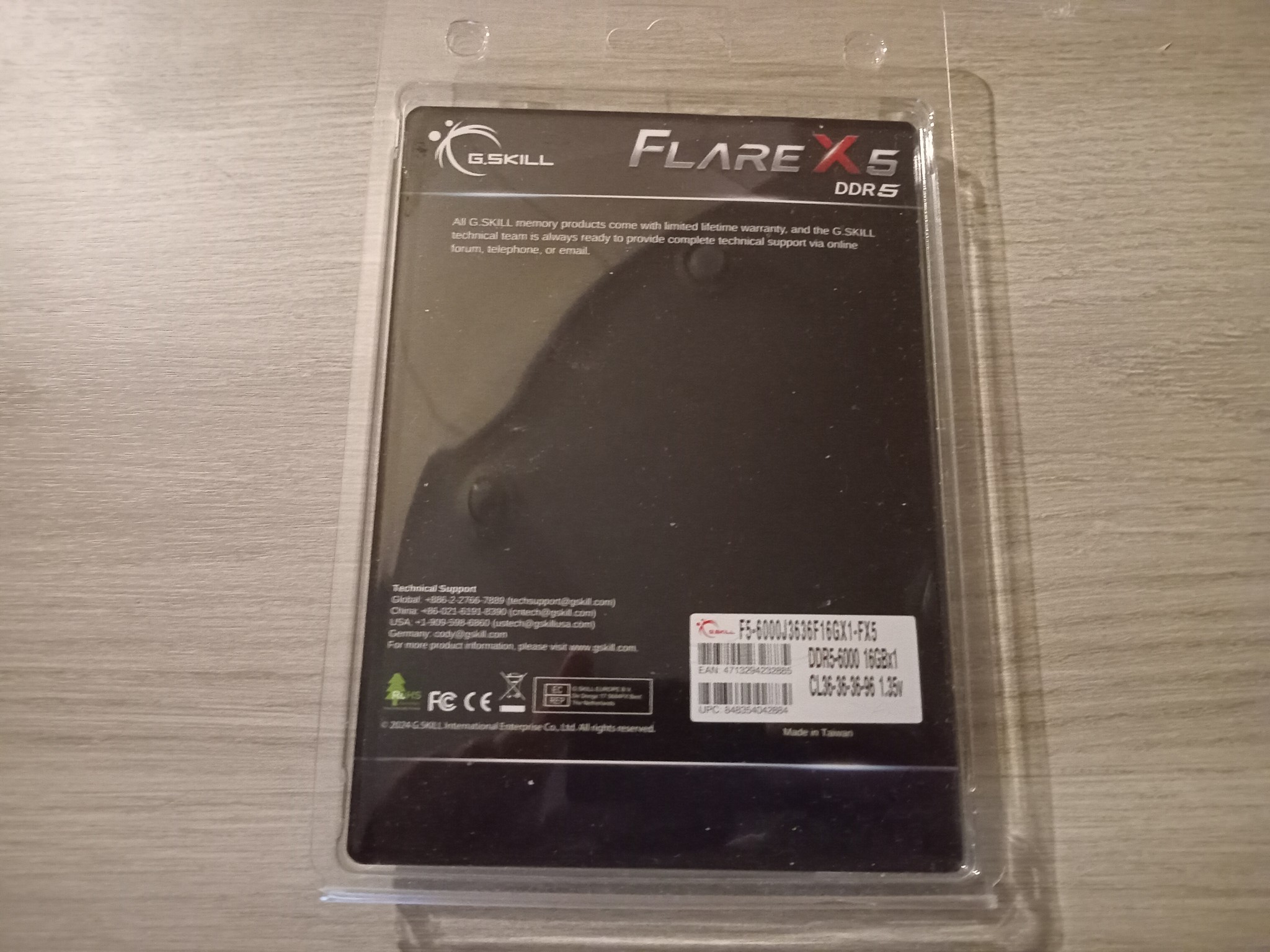 G. Skill 16GB DDR5-6000 CL36