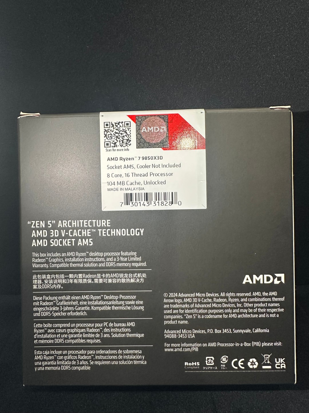 AMD Ryzen 7 9850X3D | Jawa