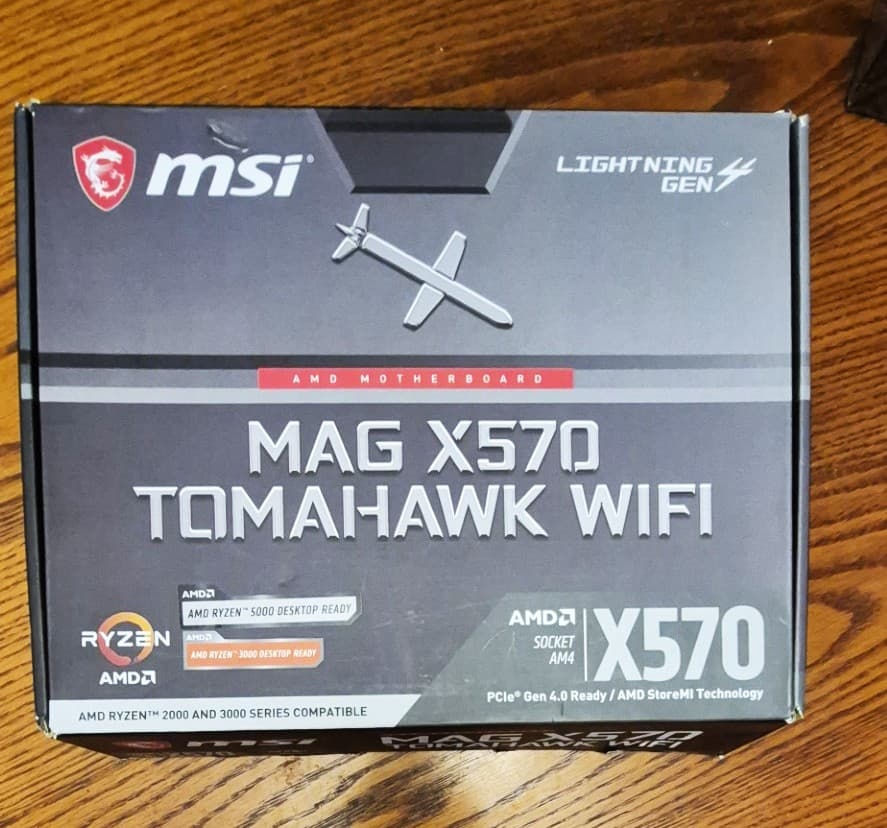 Bundle MSI X570 Tomahawk ATX, Ryzen 9 5950X, New ICE Moon Liquid Cooler, 32GB RAM, AMD Radeon RX580