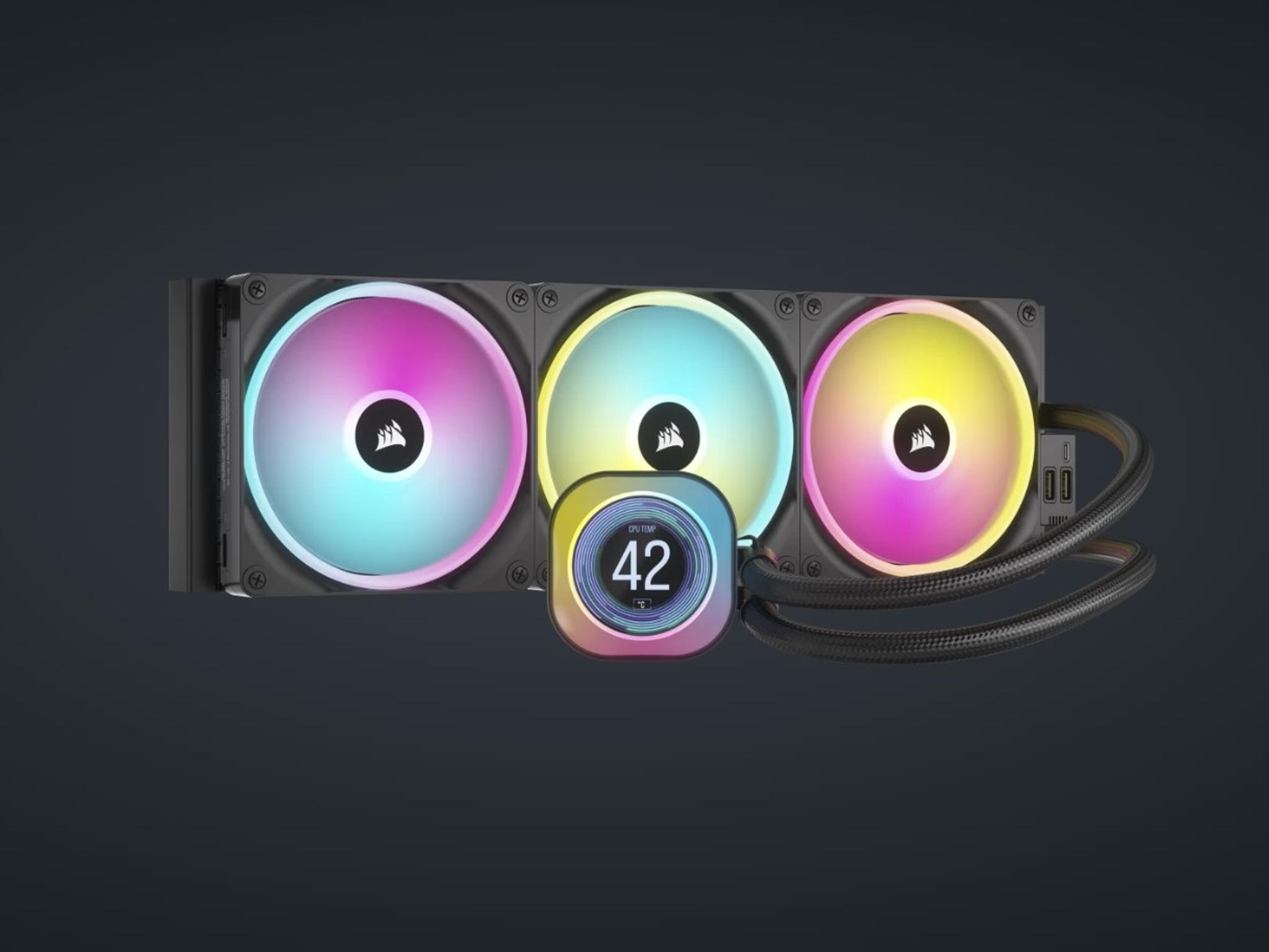 CORSAIR iCUE Link H170i LCD Liquid CPU Cooler - 420mm AIO [Black]