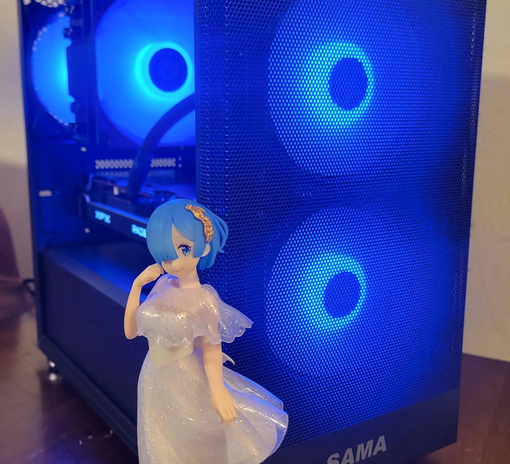 Final Sale!!! Sleek black Addressable RGB Ryzen 5 5500 + RX 6600XT + 2TB SSD Custom Gaming PC