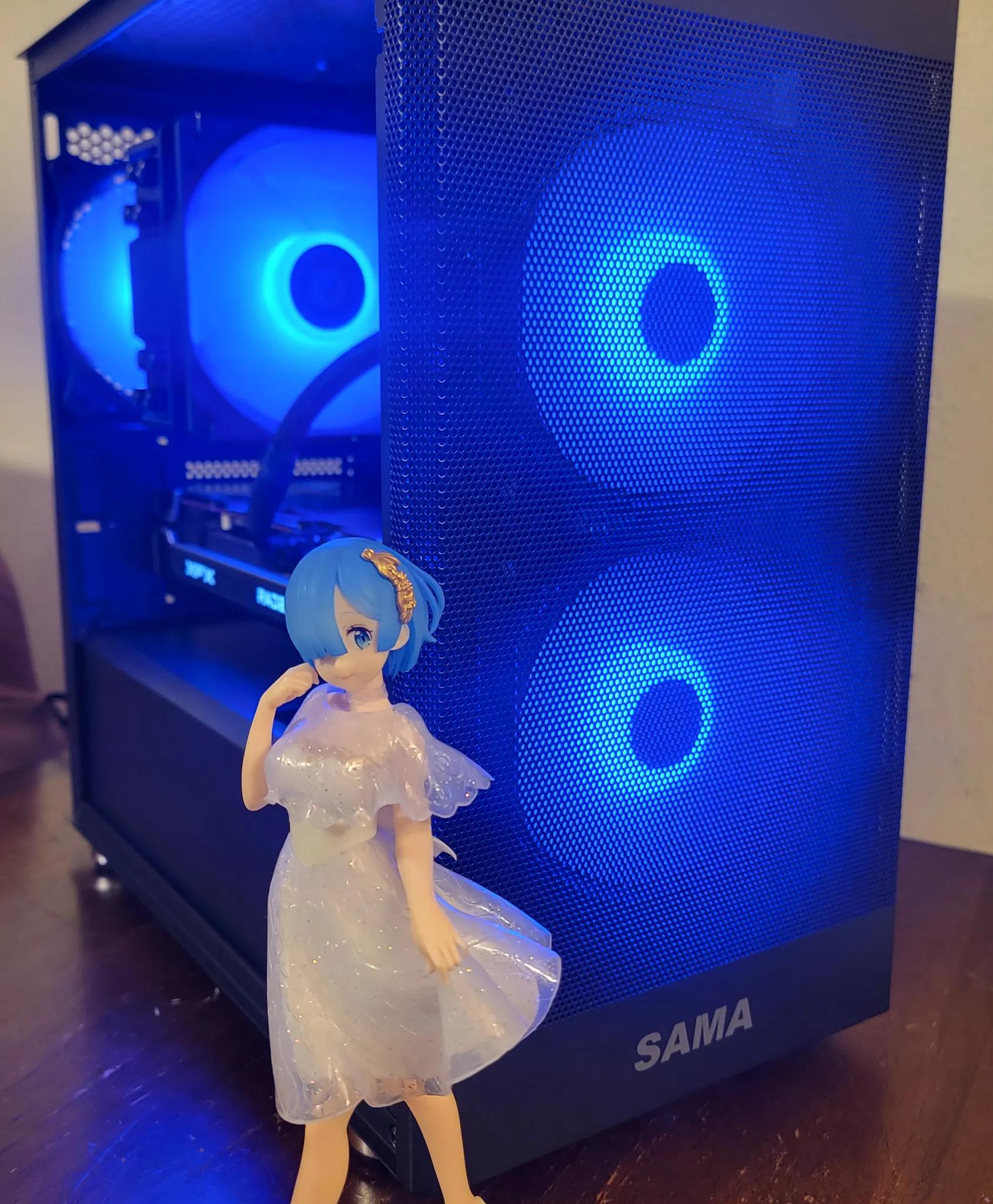 Final Sale!!! Sleek black Addressable RGB Ryzen 5 5500 + RX 6600XT + 2TB SSD Custom Gaming PC
