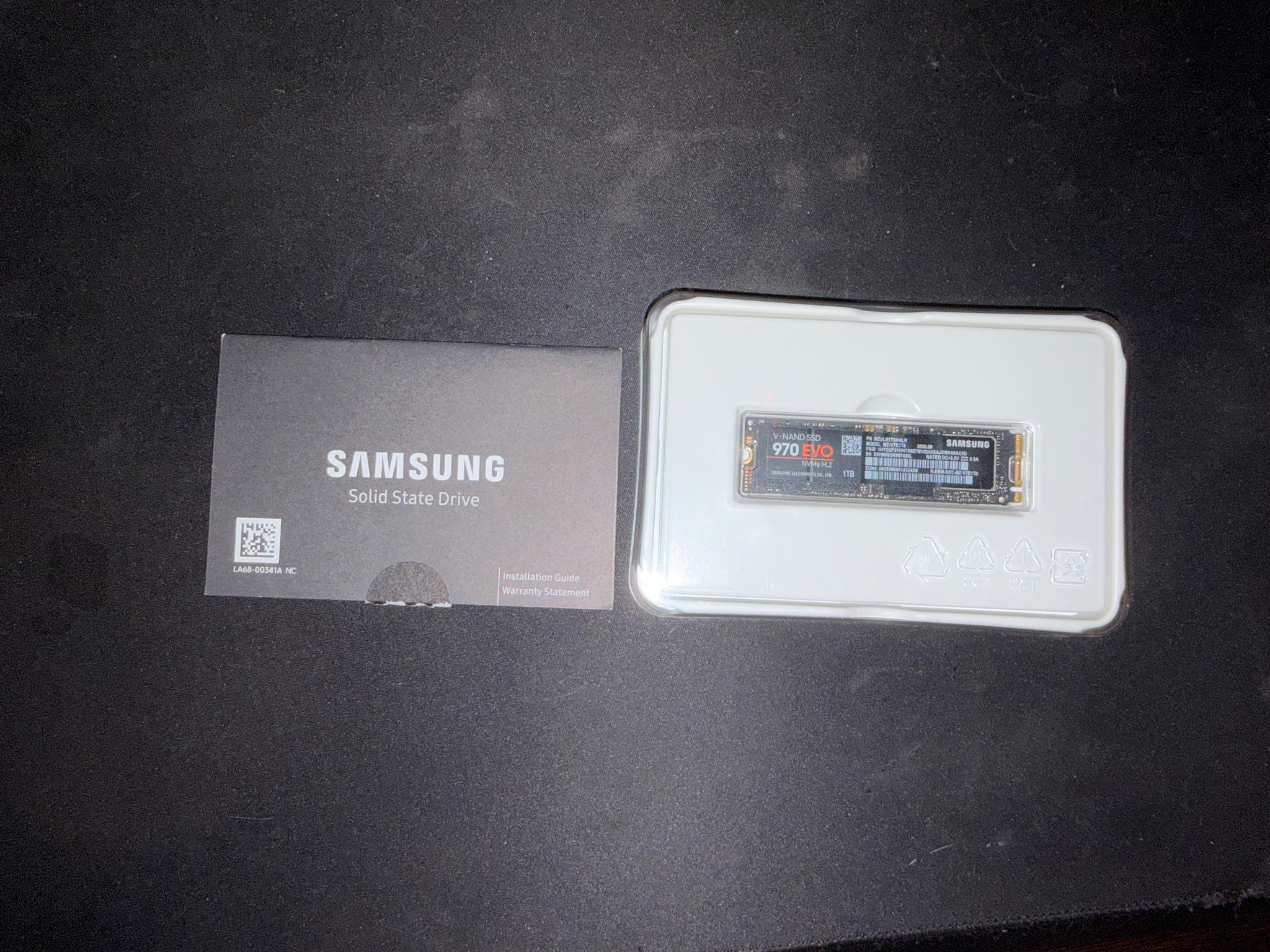 Samsung 970 Evo 1tb nvme ssd 3500 MB/s