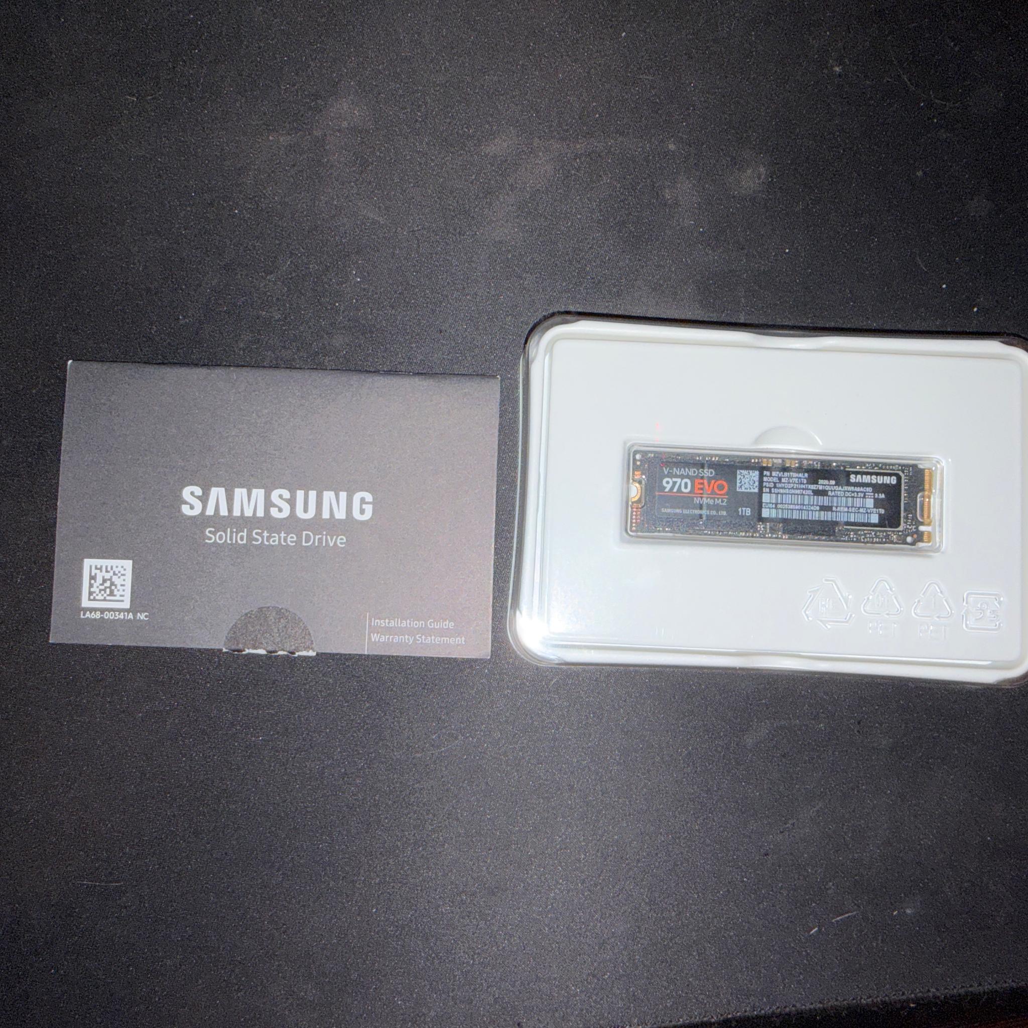 Samsung 970 Evo 1tb nvme ssd 3500 MB/s
