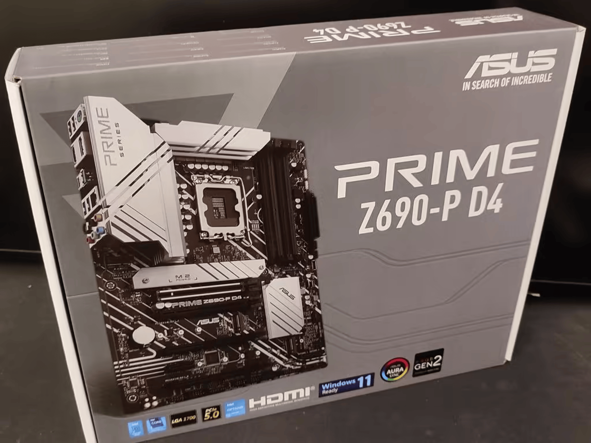 ASUS Prime Z690-P D4 LGA 1700 (Intel 12th Gen) ATX Motherboard (PCIe 5.0,DDR4,3X M.2,2.5Gb LAN