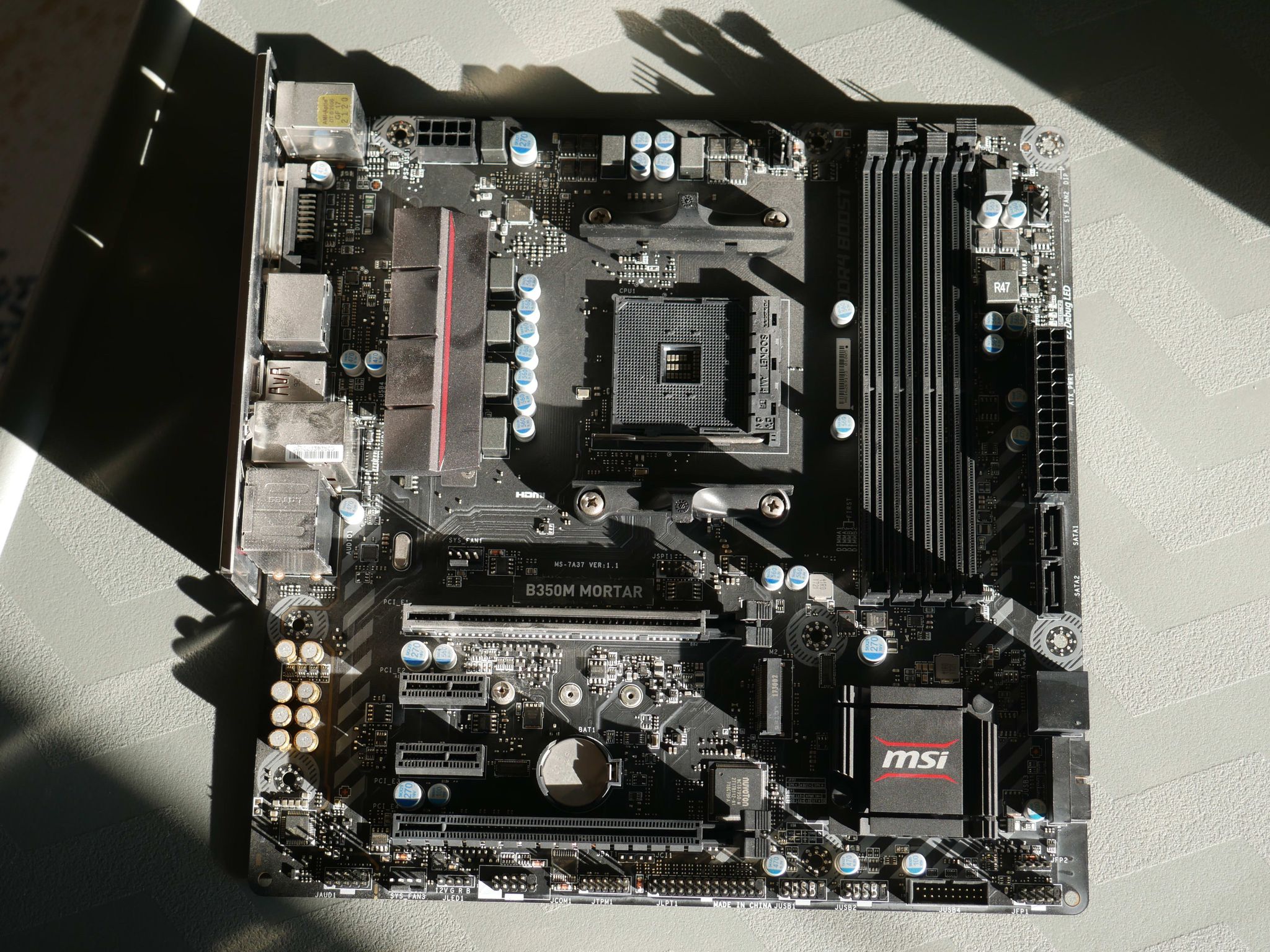 MSI B350 MORTAR Micro ATX AM4 Motherboard