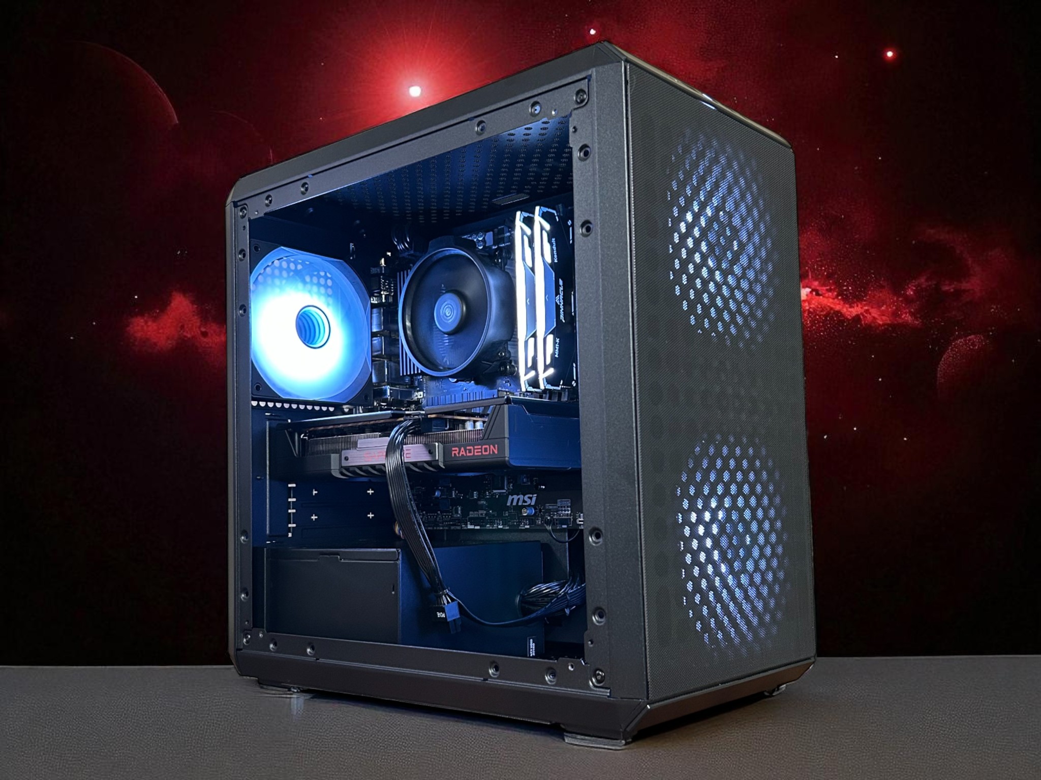 *HOLIDAY SALE* RX 9060XT 16GB | Ryzen 5 5600X | 32GB DDR4 | 1TB NVMe | The Dark Trooper Elite