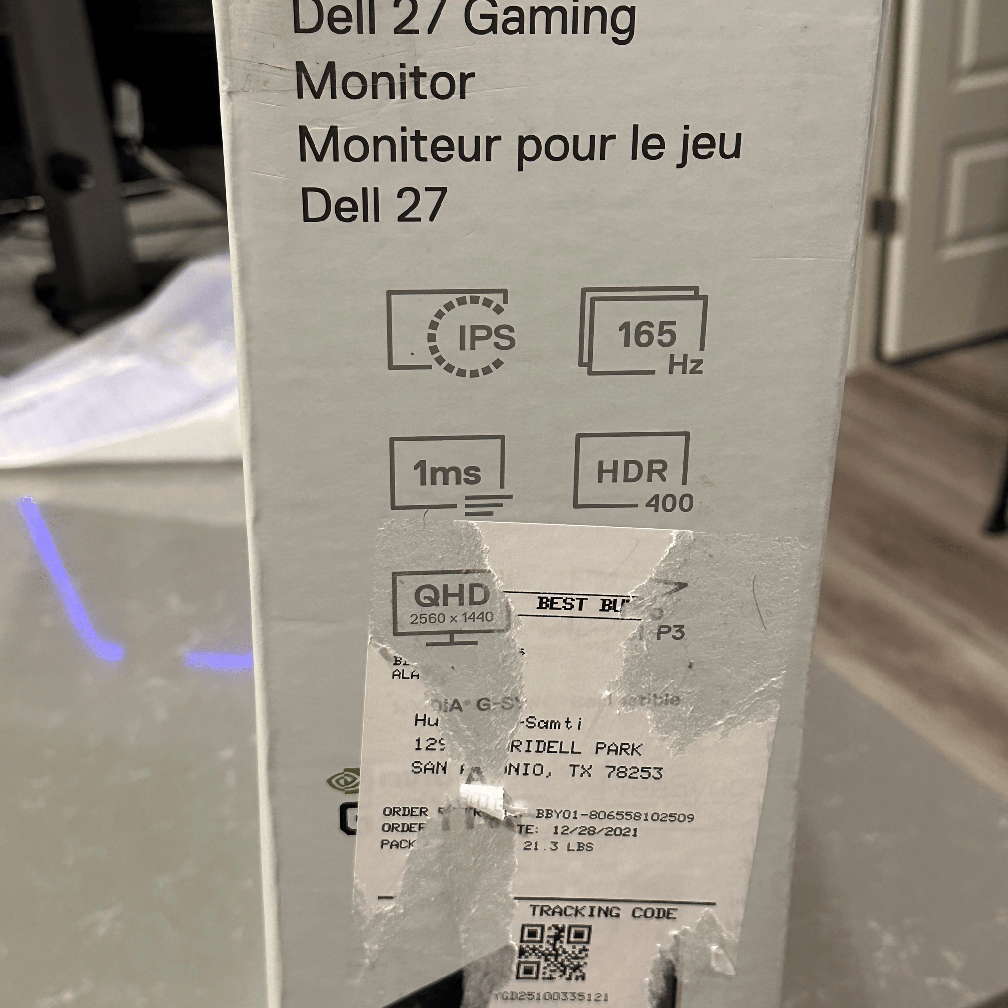 Dell S2721DGF 27.0" 2560x1440 165 Hz Gaming Monitor