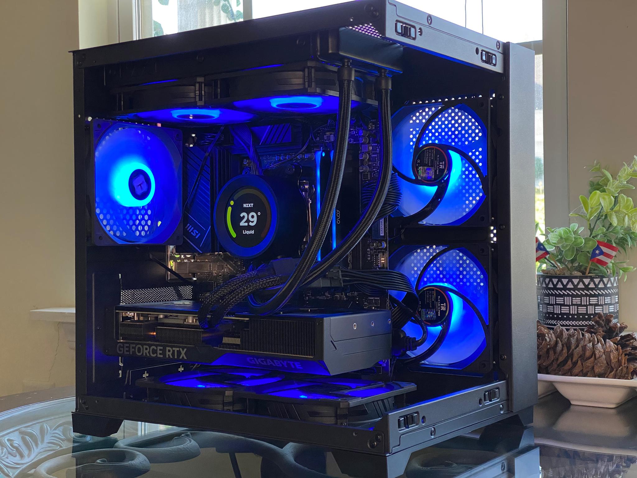 Hematite VI R5 7600X RTX 4070 Super 2TB NVME 32GB DDR5 Liquid Cooled Gaming,Streaming, Editing PC