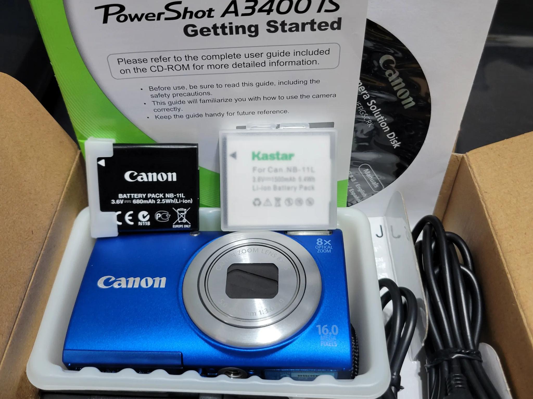 🔵 Canon PowerShot A4000 IS – Boxed 📦 | Great condition 💎 | Bonus Battery 🔋 | $175 OBO🚀